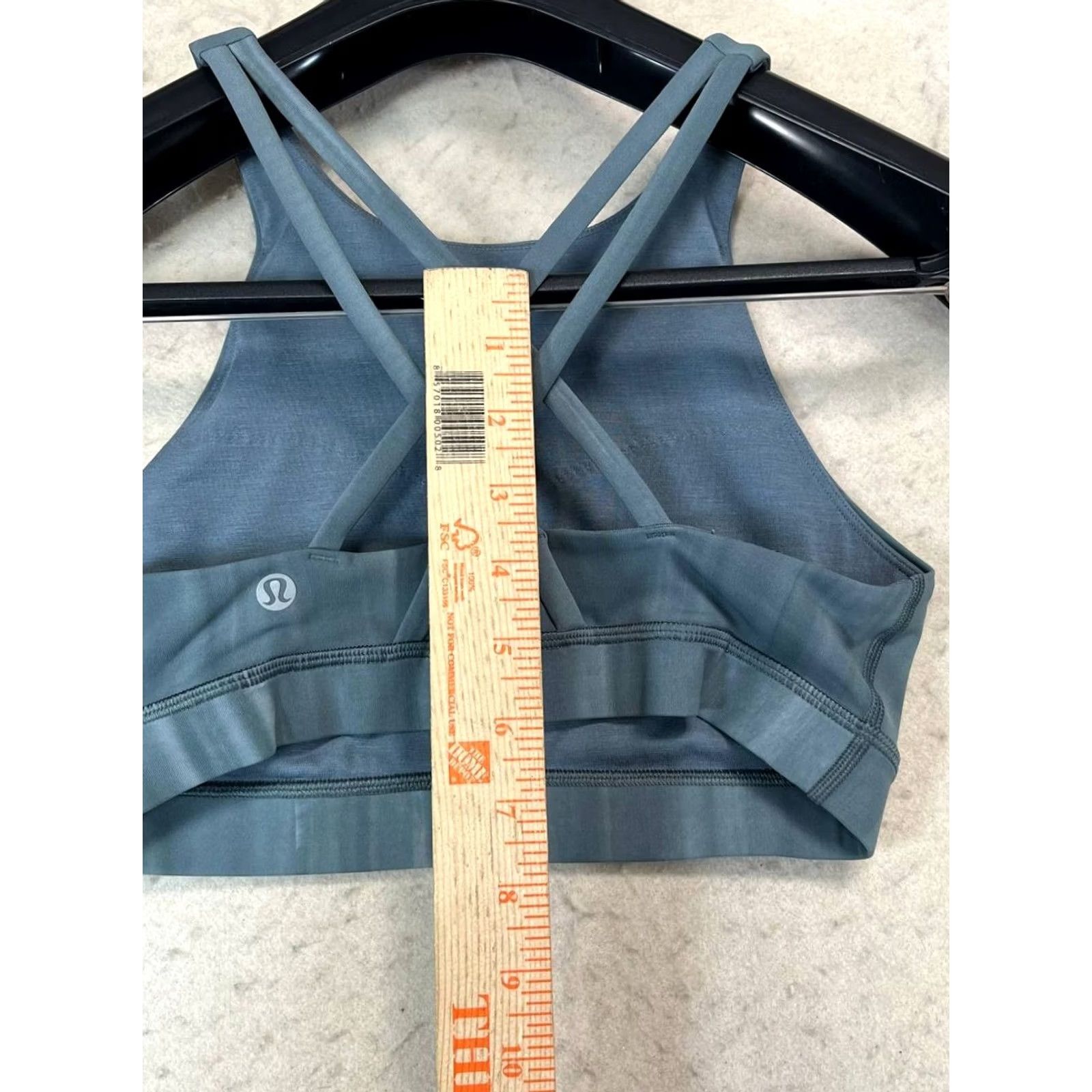 Lululemon Lululemon Energy Sports Bra Women's Size 4 Stripped Tye Dye Blue Crossback Pullover High Support Wireless Luxtreme Moisture Wicking Activewear Size ONE SIZE - 3 Thumbnail