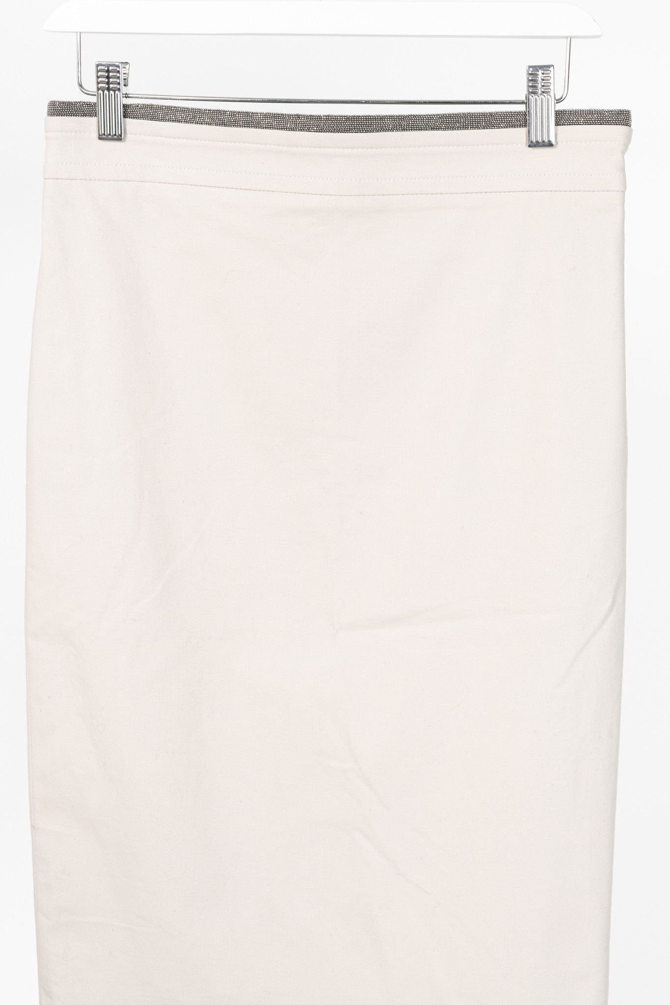 Brunello Cucinelli Brunello Cucinelli SS15 Cotton Monili-Waist Pencil Skirt Size 28" / US 6 / IT 42 - 3 Thumbnail