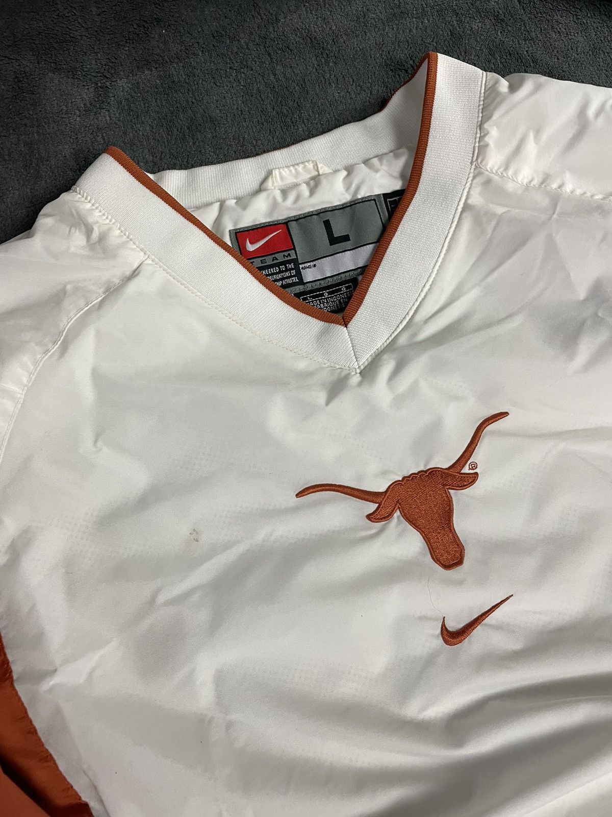 Nike 90s Nike Vintage Center Swoosh Texas Oversize Nylon Jacket Size US L / EU 52-54 / 3 - 5 Thumbnail