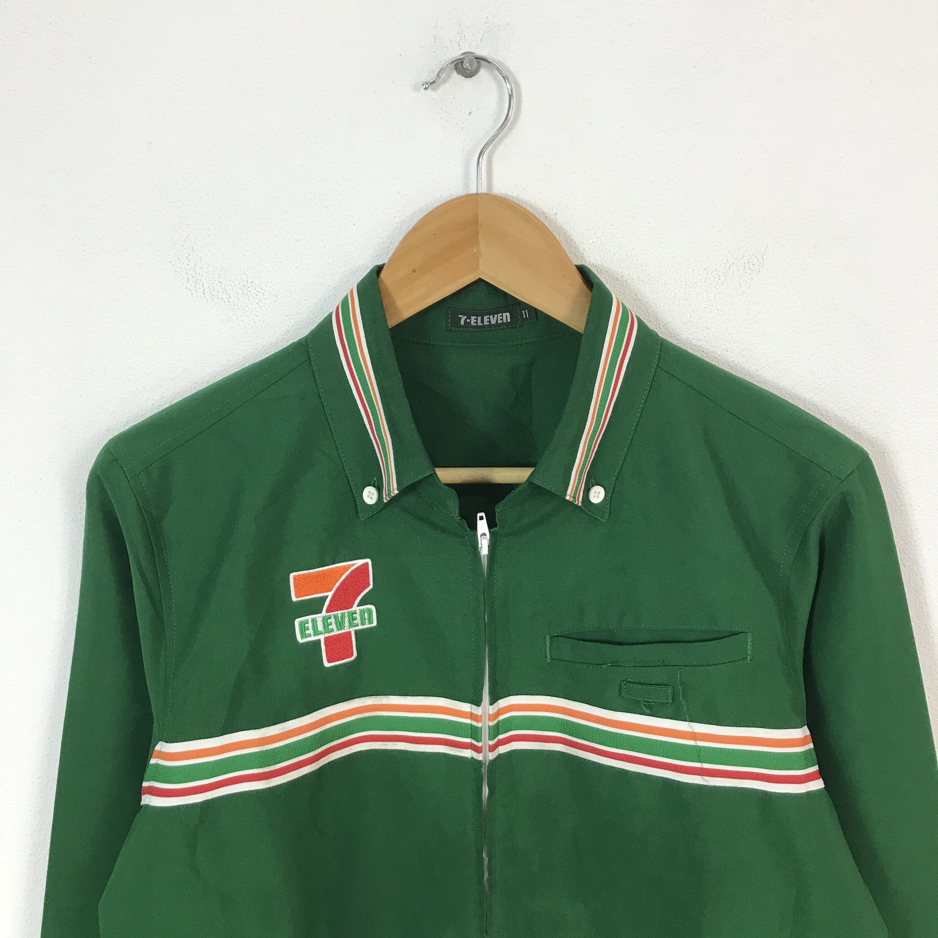 Japanese Brand Vintage 7 eleven uniform Japan shirt jacket Size US L / EU 52-54 / 3 - 3 Thumbnail