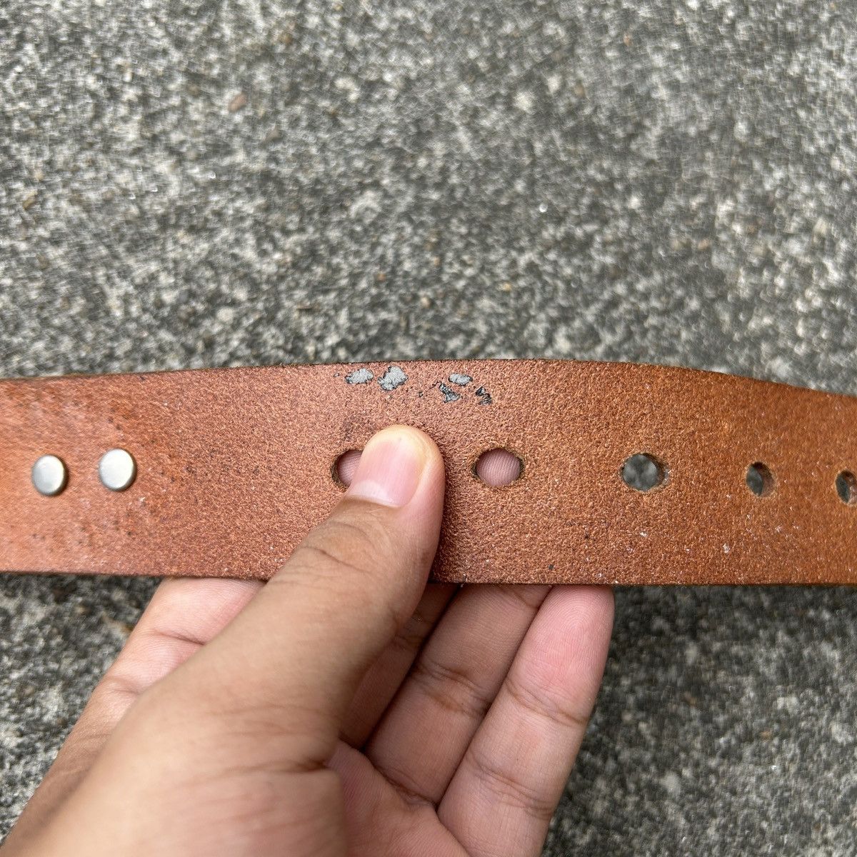 Vintage Vintage studded leather belt (Kapital Style) Size ONE SIZE - 17 Thumbnail
