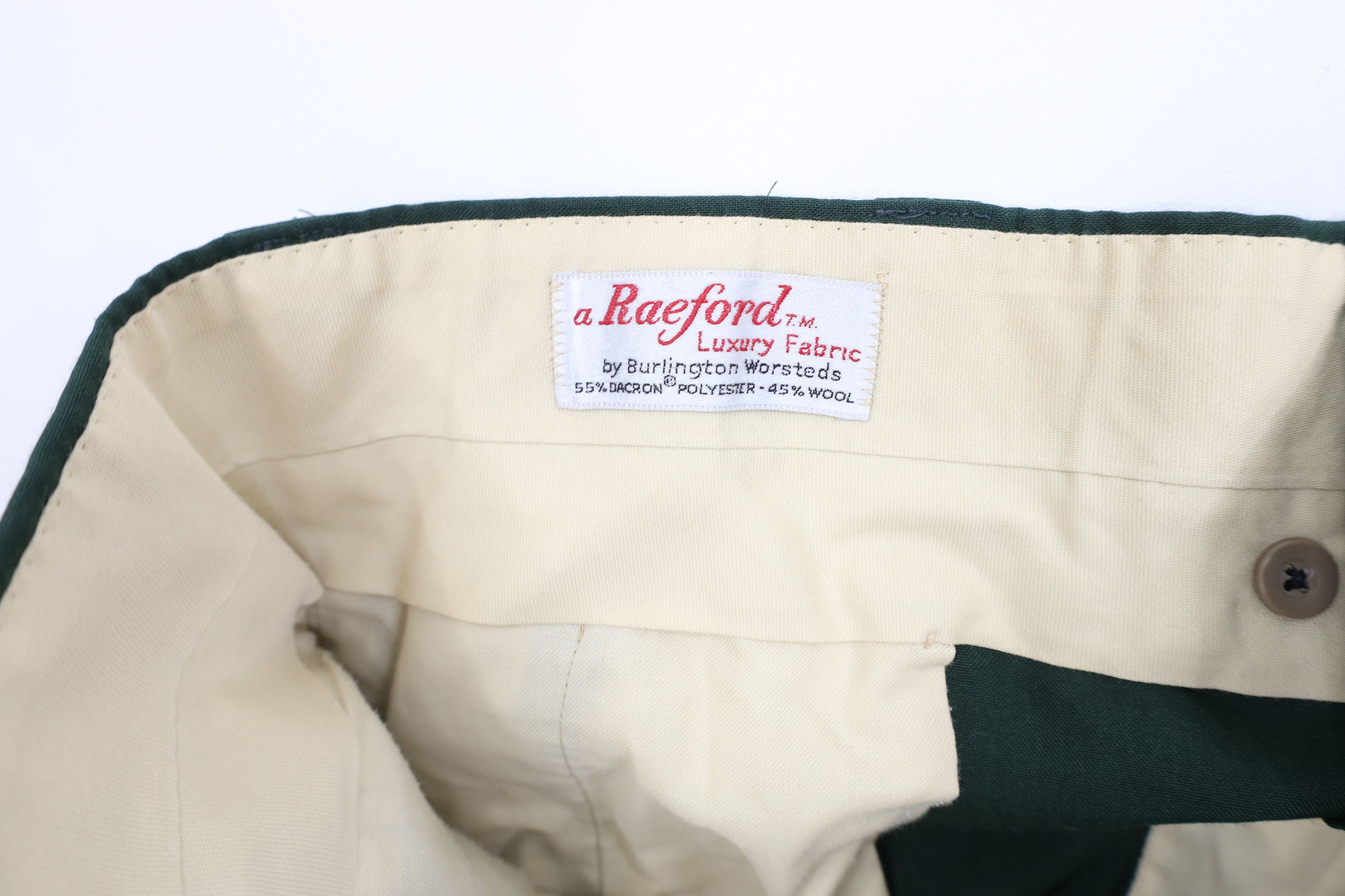 Vintage Vintage 70s Streetwear Blend Wide Leg Chino Pants Green USA Size US 36 / EU 52 - 8 Thumbnail