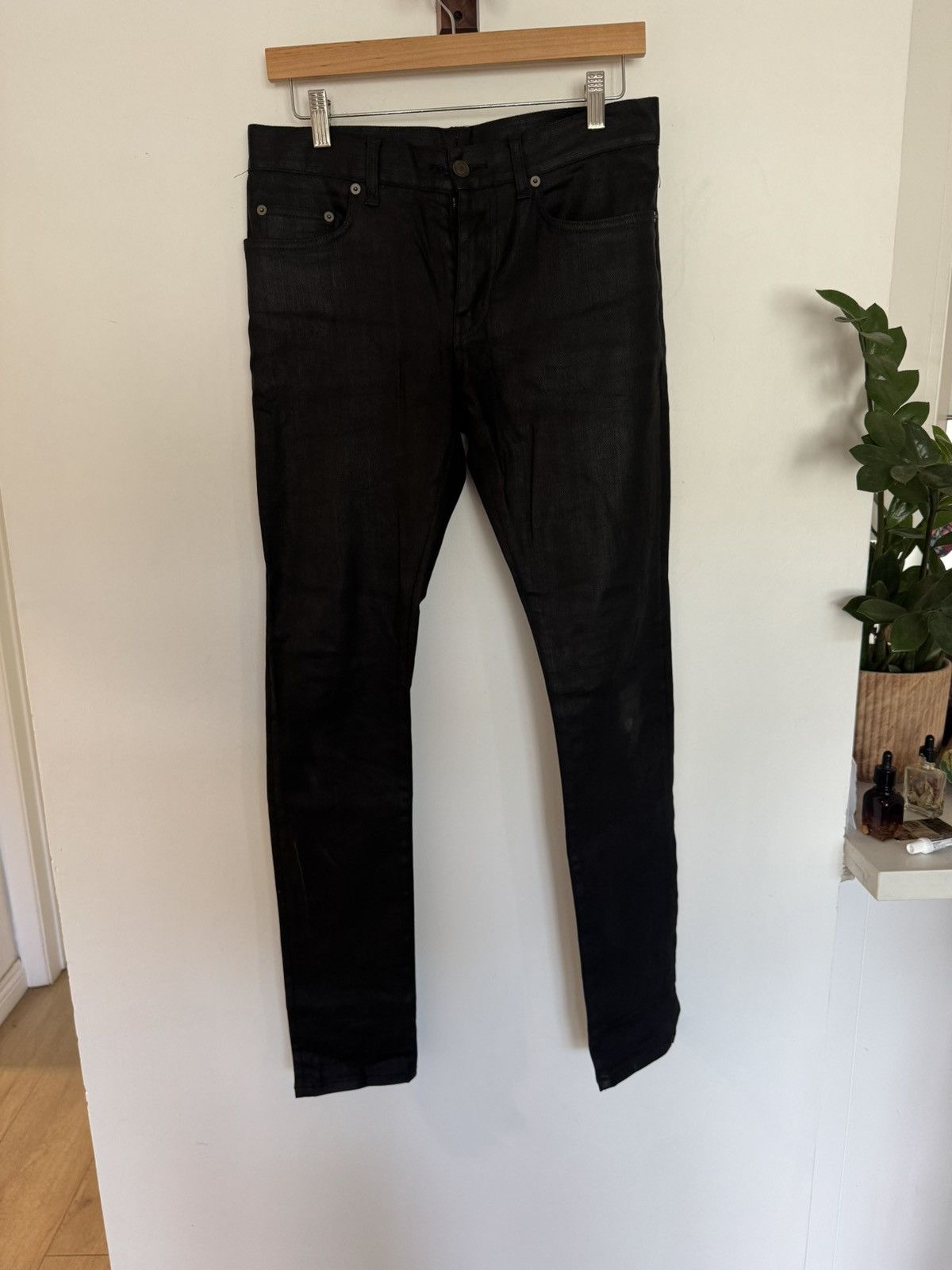 Saint Laurent Paris Fw14 nightrider waxed denim Size US 30 / EU 46 - 1 Thumbnail