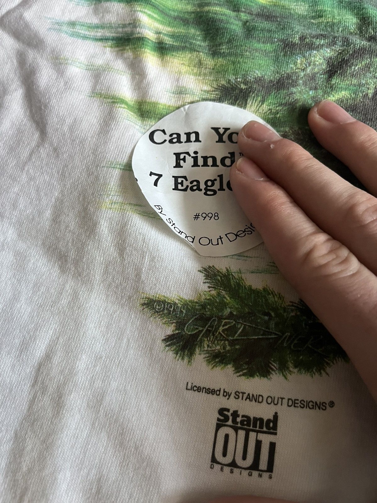 Gildan Vintage Eagle 1994 Stand Out Design Rare Hidden Eagle Shirt Size US XL / EU 56 / 4 - 6 Thumbnail