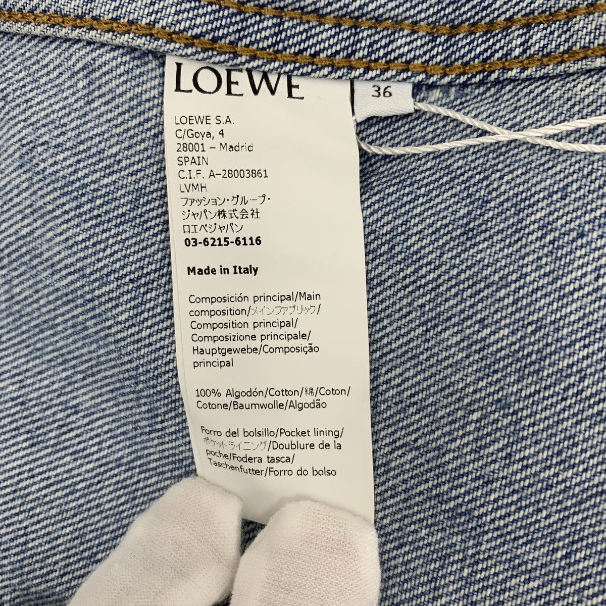 Loewe Loewe Single-breasted Long Sleeve Denim Shirt Jacket K26WX Size XS / US 0-2 / IT 36-38 - 8 Thumbnail