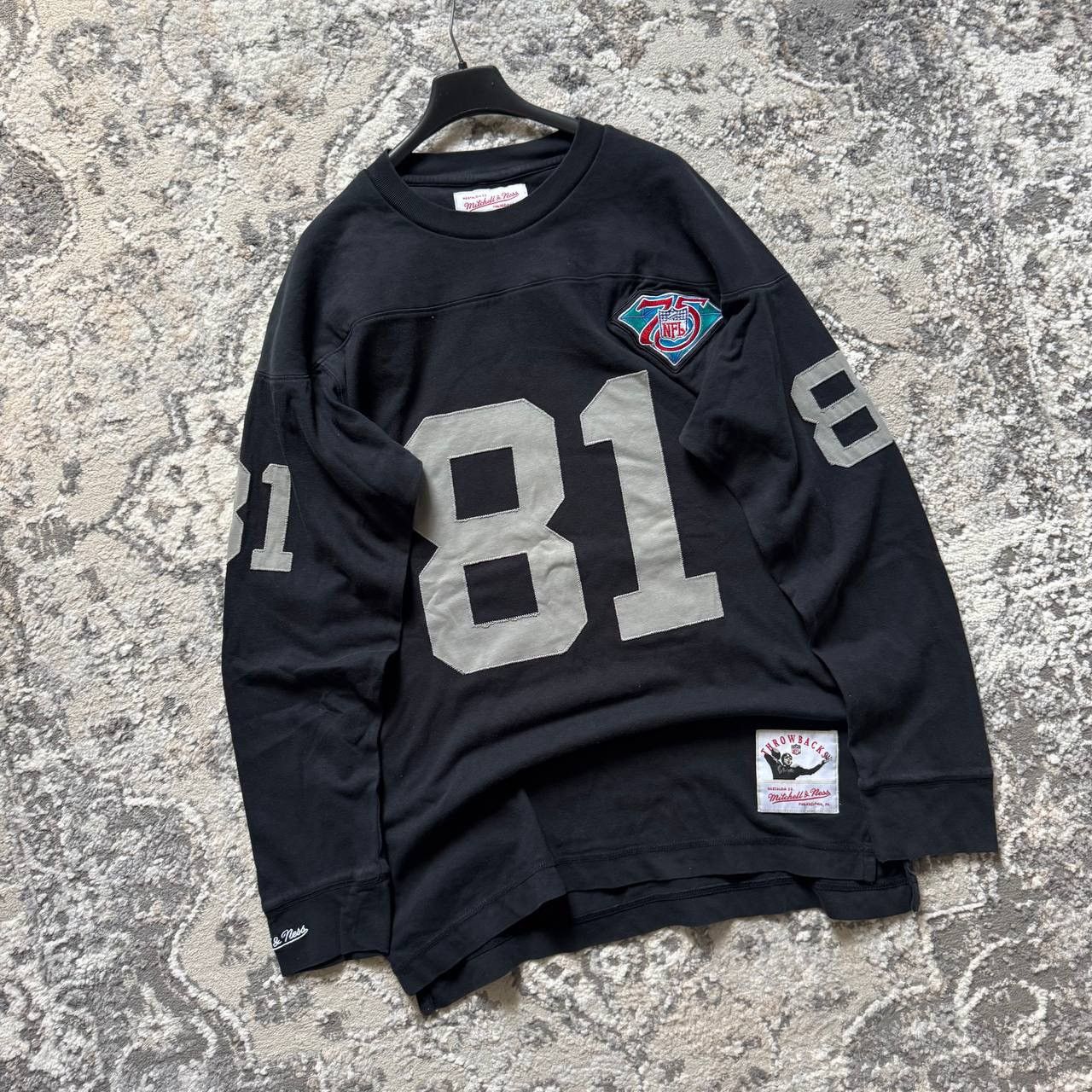 Mitchell & Ness Mitchell Ness LA Raiders T Brown NFL 81 Black Long Sleeve Size US M / EU 48-50 / 2 - 4 Thumbnail
