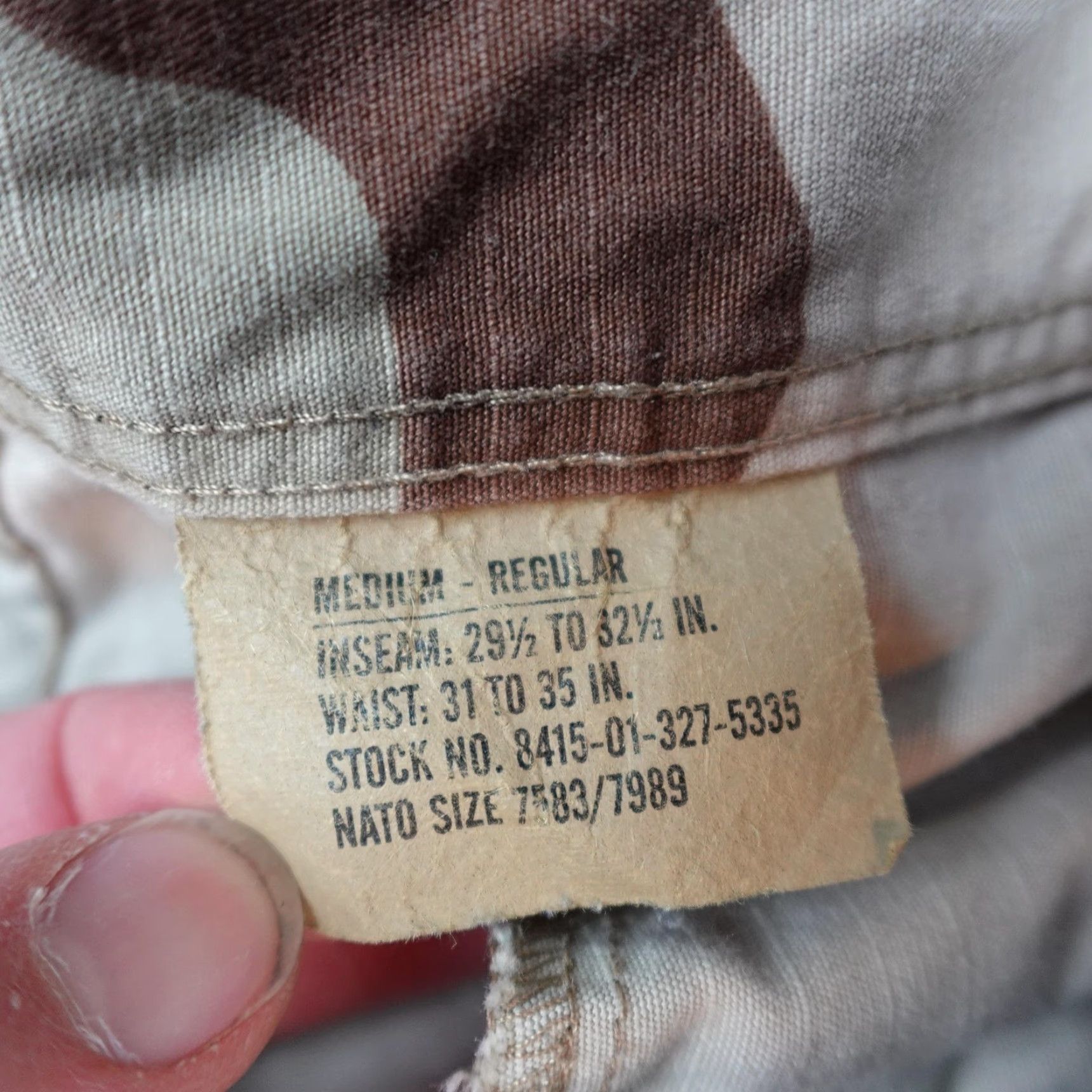 Vintage VINTAGE American Power Source Desert Camo Cargo Pants Mens Medium Army 00s Size US 31 - 4 Thumbnail