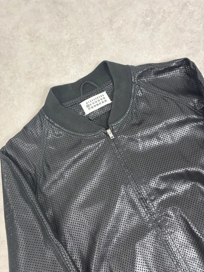 Maison Margiela SS2007 Maison Martin Margiela Black Perforated Leather Jacket Size US L / EU 52-54 / 3 - 5 Thumbnail