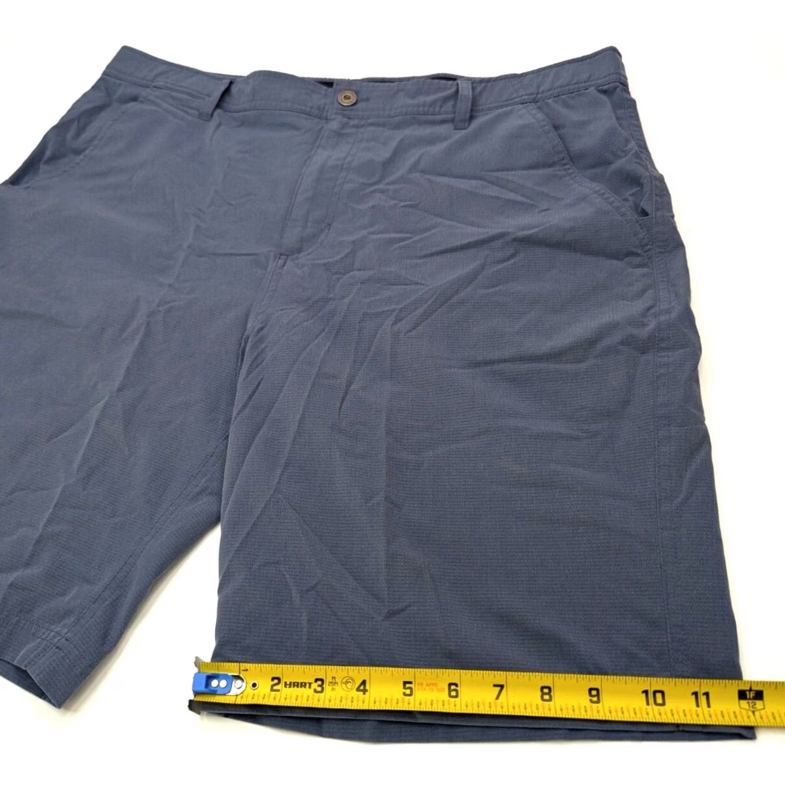 Vintage Gerry Chino Golf Shorts Men 38x10 Light Blue 10" Inseam 5-Pocket Ripstop Outdoor Comfort Regular Rise Knits Nylon Spandex Logo Size US 38 / EU 54 - 2 Thumbnail
