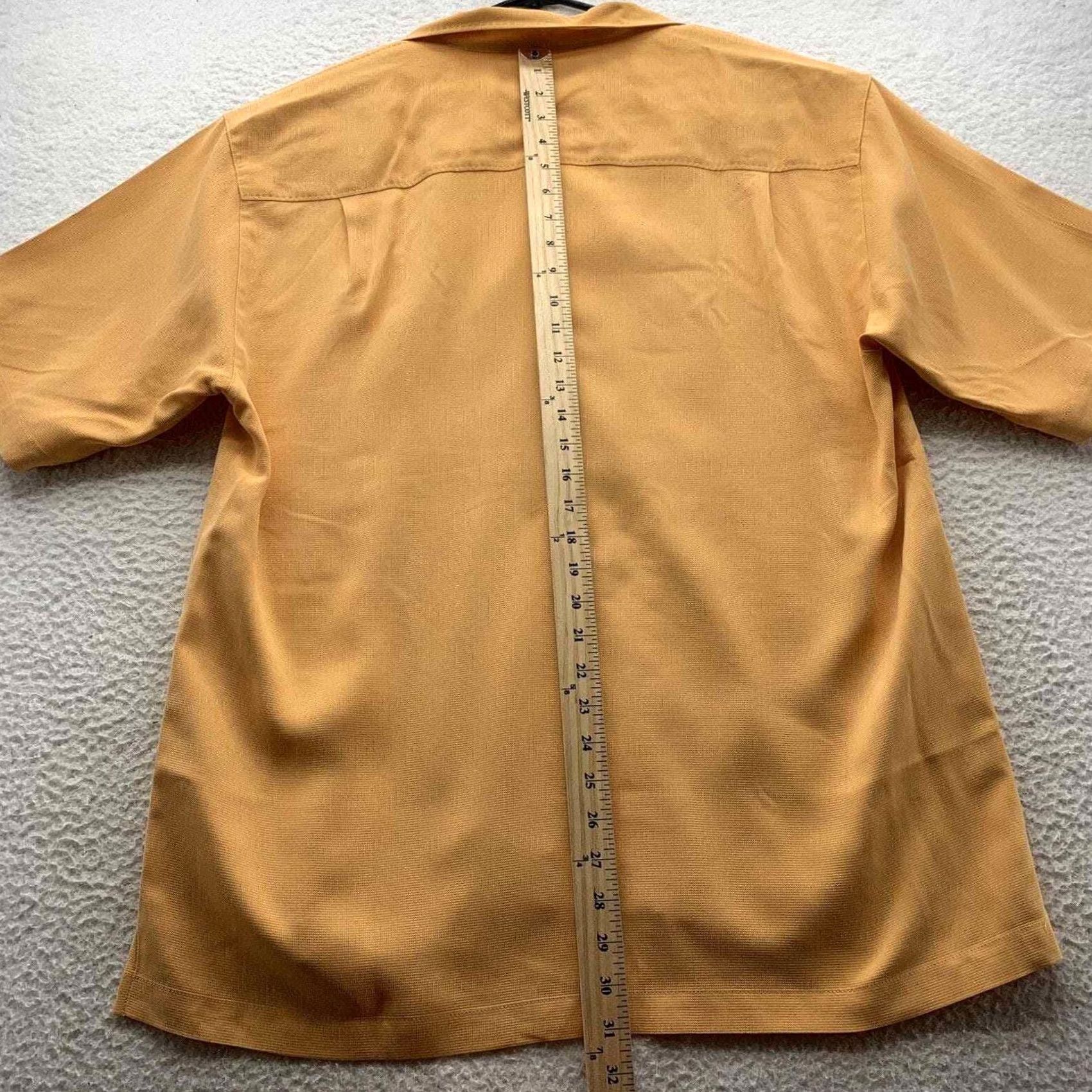 Tommy Bahama Tommy Bahama Shirt Mens L Large Orange Silk Relaxed Fit Comfort Casual Button Up Size US L / EU 52-54 / 3 - 5 Thumbnail