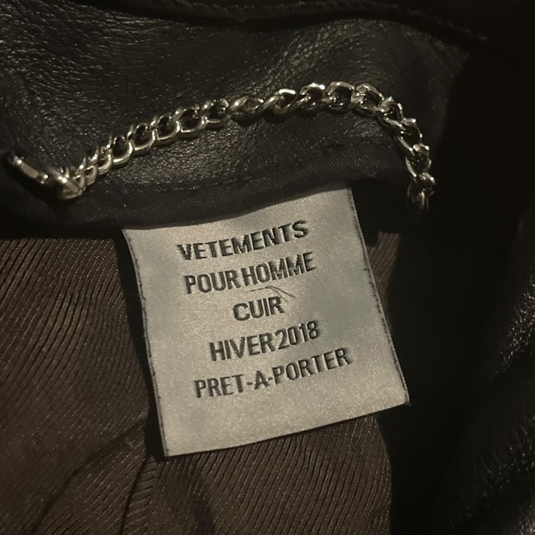 Vetements Perfecto Leather Jacket AW17 Exactitudes Size US L / EU 52-54 / 3 - 2 Thumbnail