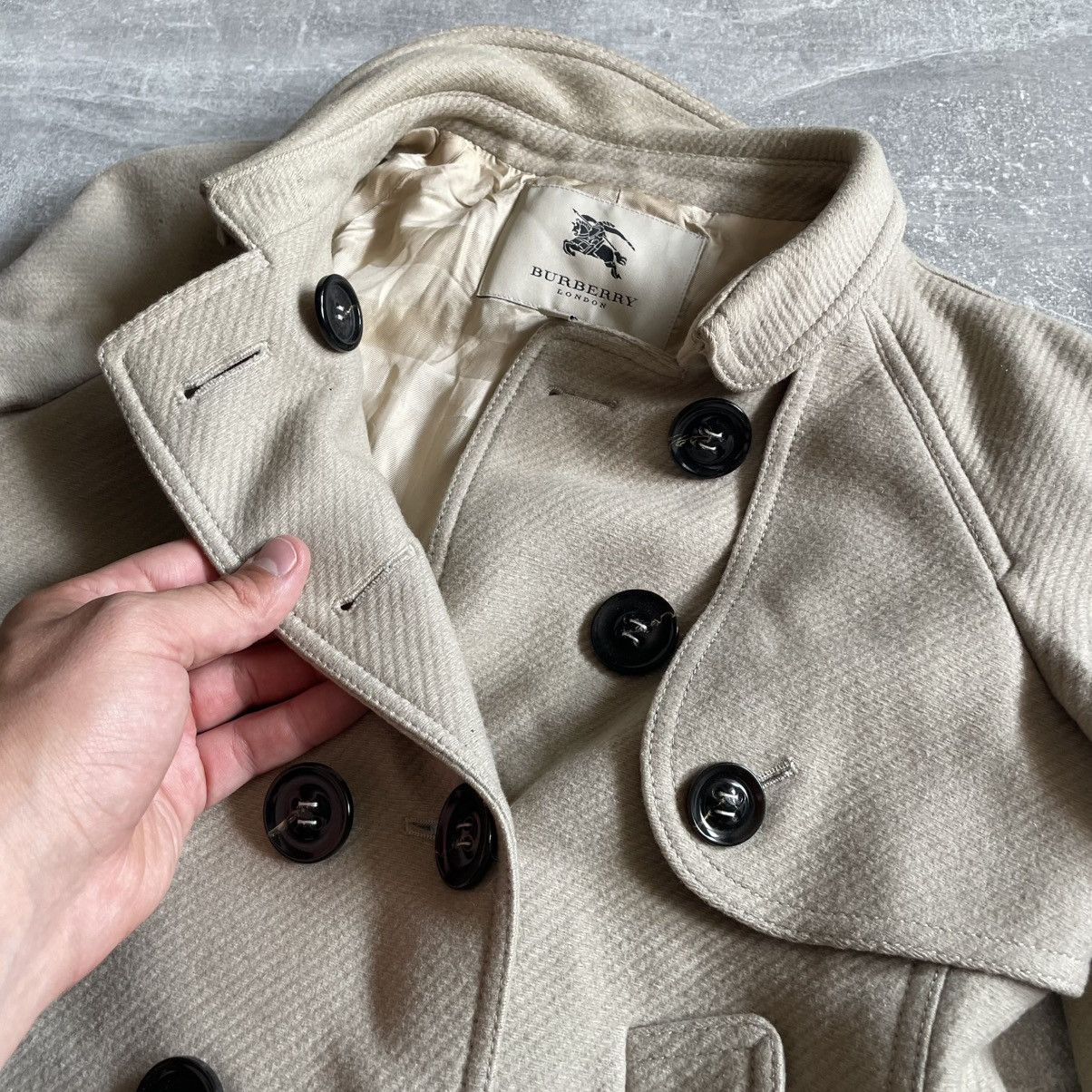Burberry Burberry CHILD Coat Blazer JACKET BOMBER WOOL cashmere Size XXS / US 00 / IT 34 - 3 Thumbnail