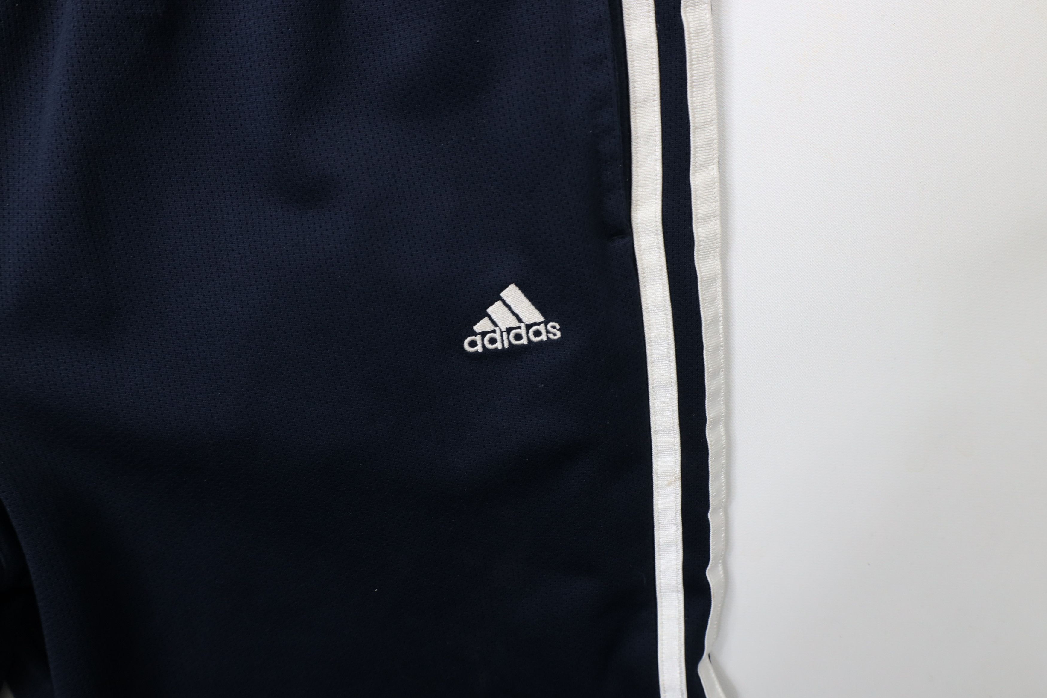 Adidas × Vintage Vintage Y2K Adidas Spell Out Striped Wide Leg Pants Blue Size 28" / US 6 / IT 42 - 6 Thumbnail