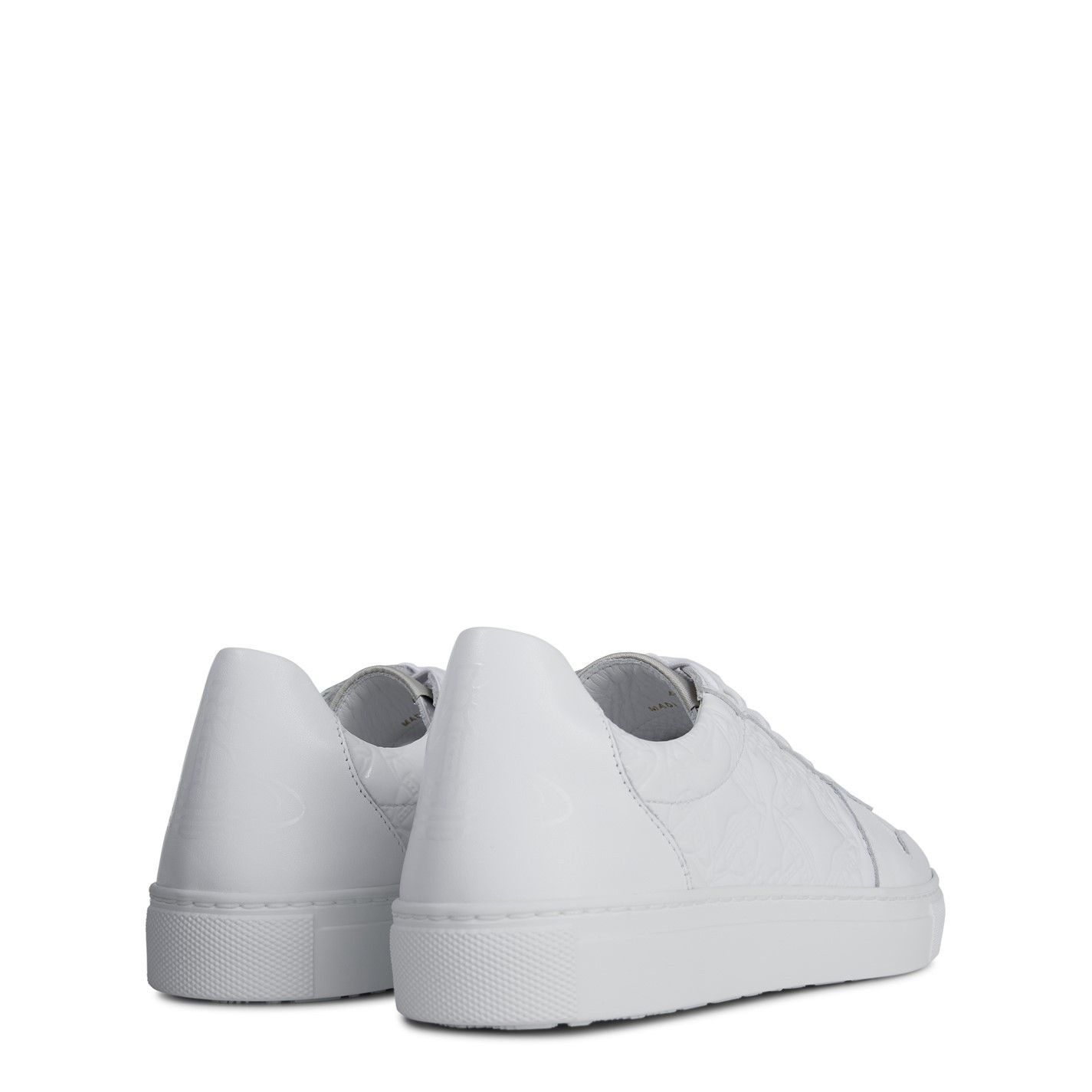 Vivienne Westwood o1y0525 Leather Low-Top Sneakers in White Size US 12 / EU 45 - 4 Thumbnail