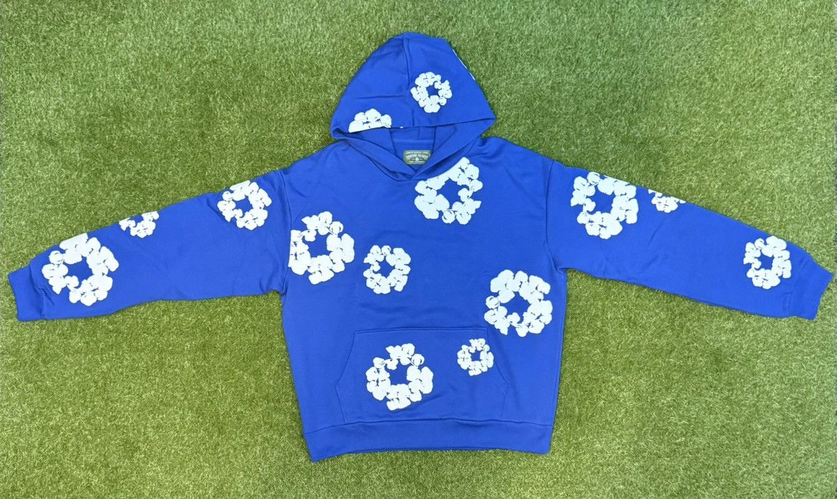 DENIM TEARS Denim Tears Hoodie Royal Blue XXL Size US XXL / EU 58 / 5 - 1 Thumbnail