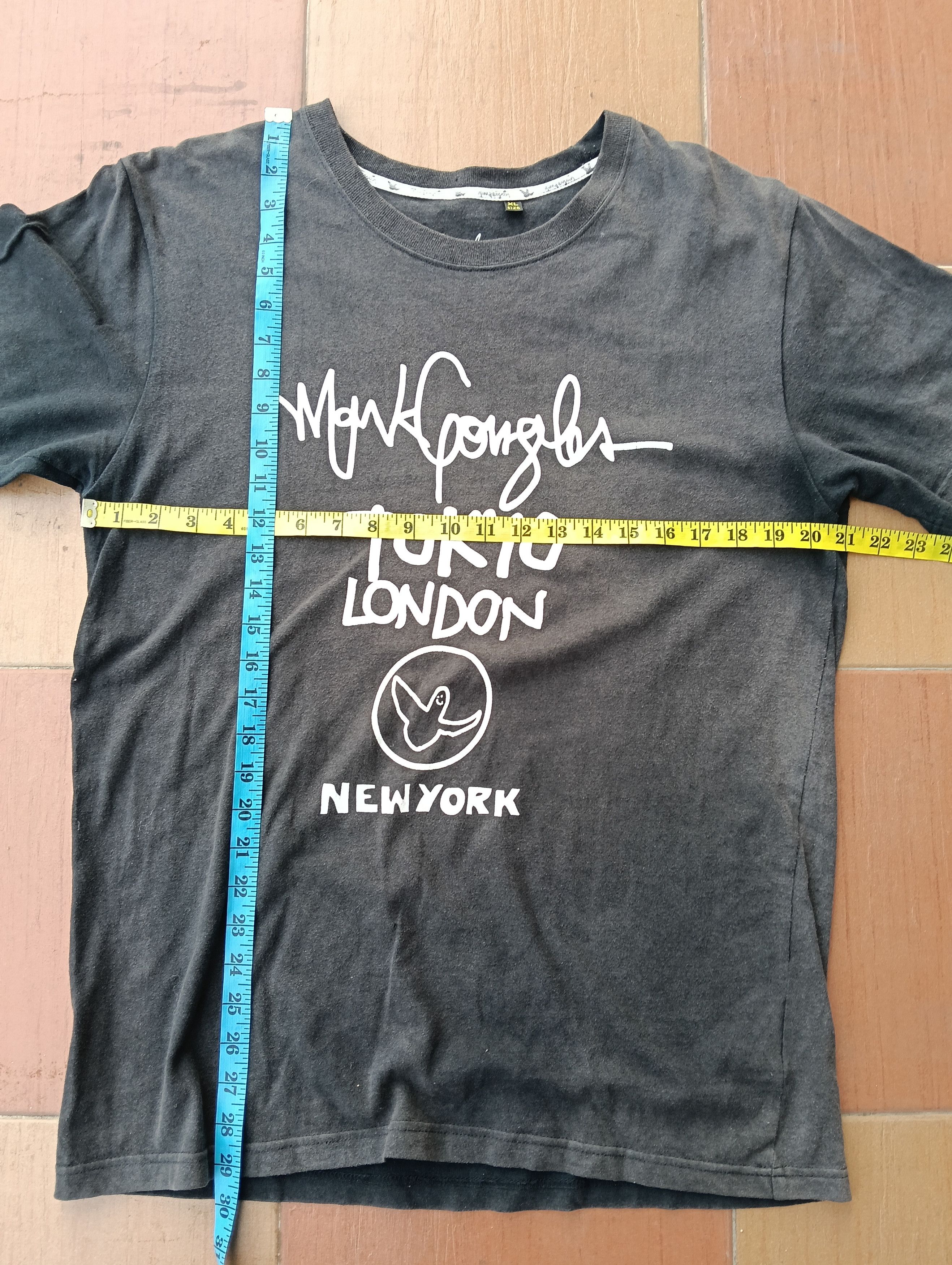 Welcome Skateboards Mark Gonzales x Back Number Faded Black T-shirt Size US XL / EU 56 / 4 - 11 Thumbnail