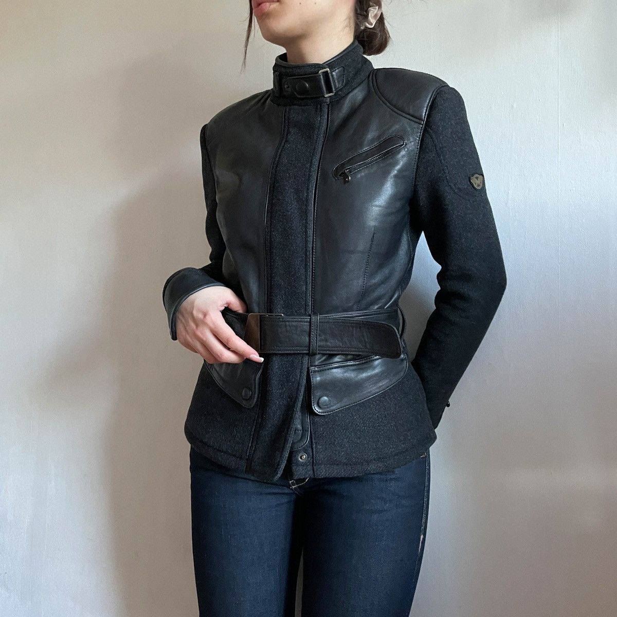 Matchless Matchless Vintage Rider Leather Belted Jacket Size M / US 6-8 / IT 42-44 - 2 Thumbnail