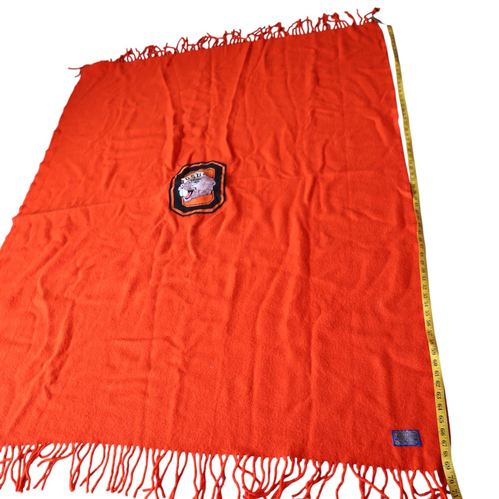 Pendleton × Vintage VTG Pendleton OSU Oregon State University Beavers Blanket Size ONE SIZE - 6 Thumbnail