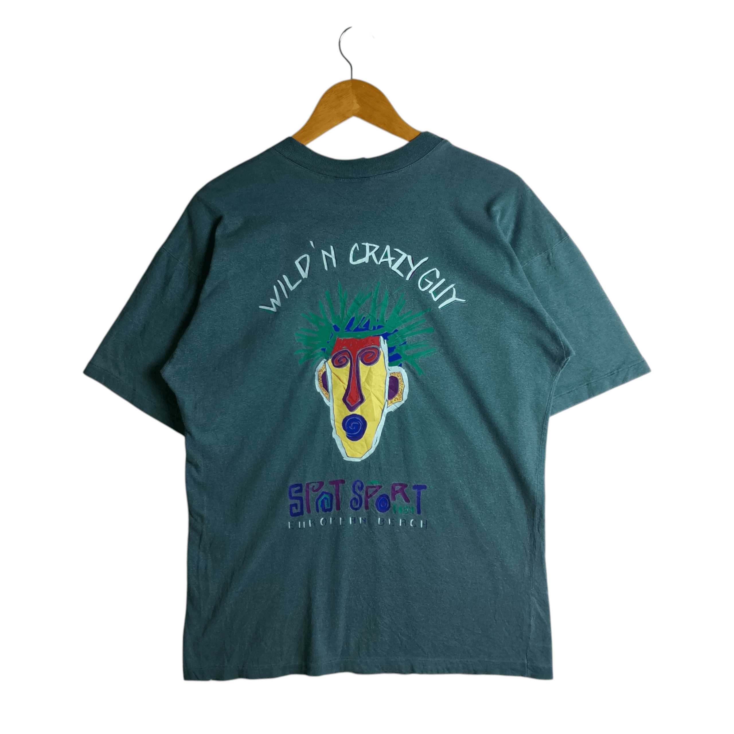 Vintage Vintage 90s Spot Sport Wild n Crazy Guy Tee Size US L / EU 52-54 / 3 - 1 Thumbnail
