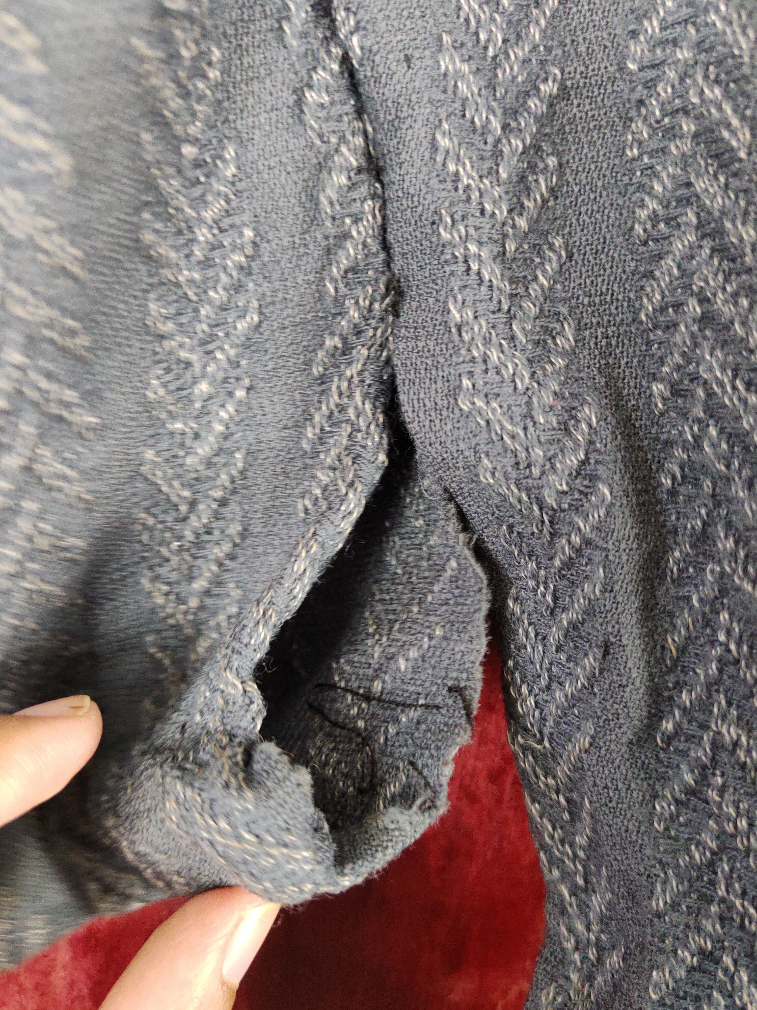 Komono Special Chiyotex vintage japan Dark Gray Kimono #S1364 Size US L / EU 52-54 / 3 - 5 Thumbnail