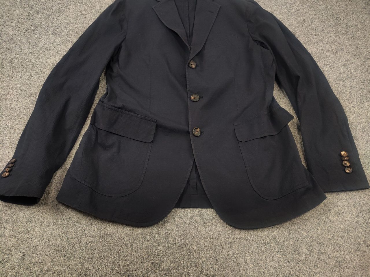 Doppiaa Doppiaa Italy Design navy color AAbibo Suit Blazer Pants Size 50R - 3 Thumbnail