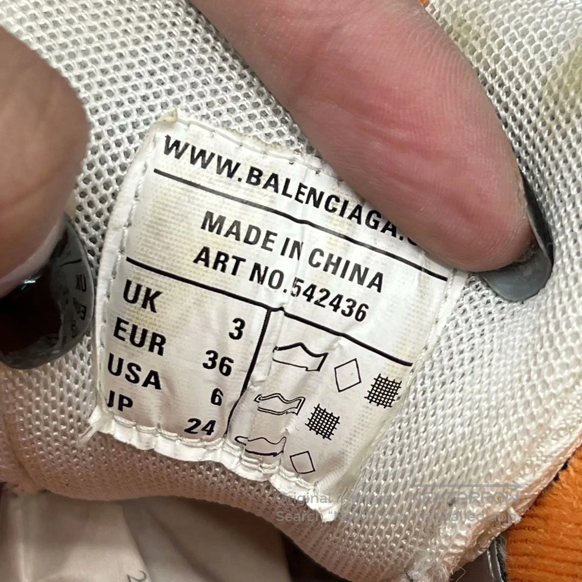 Balenciaga Balenciaga Track White Orange Sneakers. Size US 5 / IT 35 - 7 Thumbnail