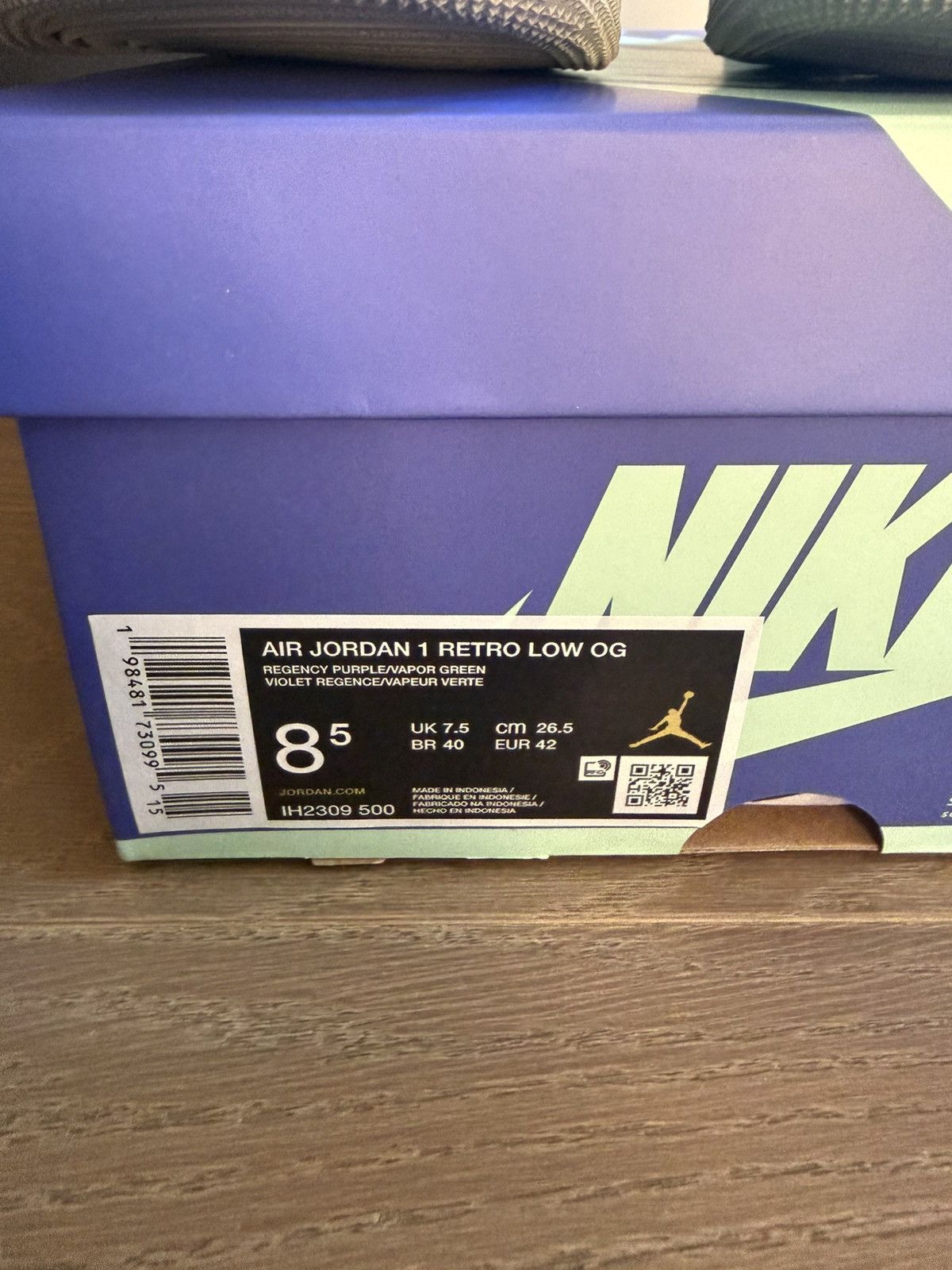 Jordan Brand Zion Williamson x Air Jordan 1 Retro Low OG Voodoo Men's Size US 8.5 / EU 41-42 - 9 Thumbnail