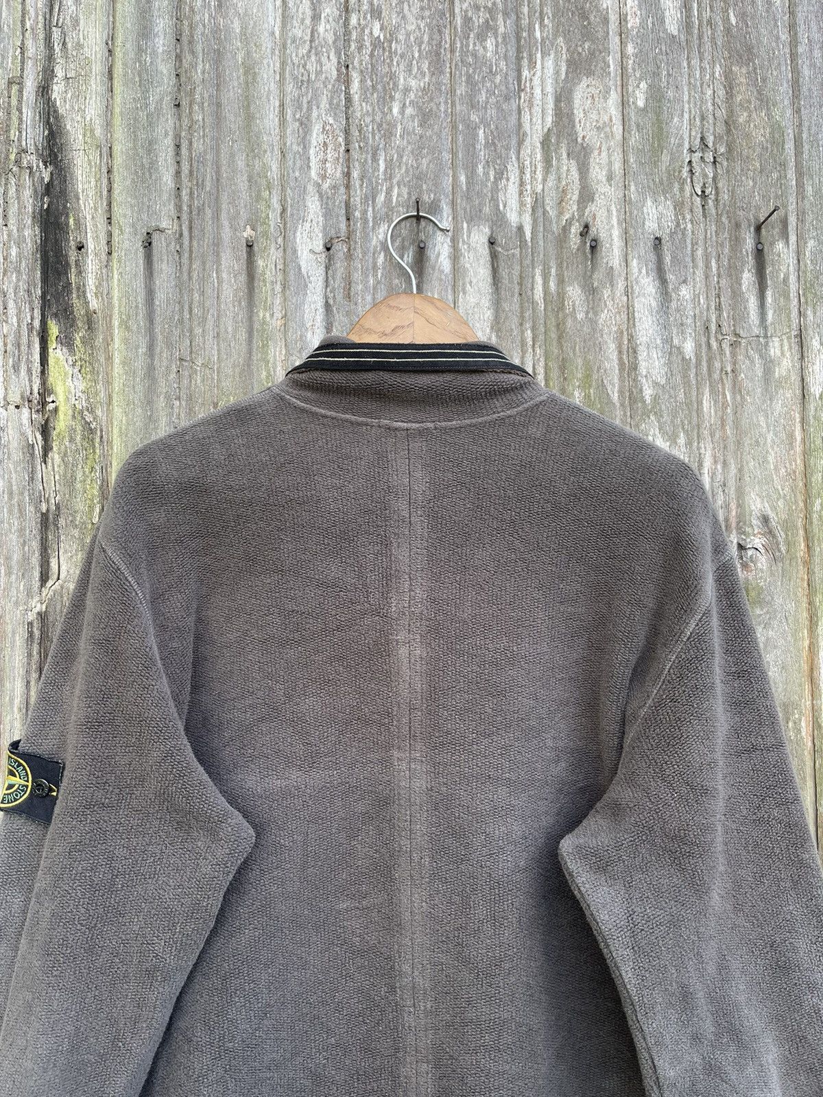 Stone Island Stone Island AW2003 Vintage Olive 1/4 Zip Sweater – L Size US L / EU 52-54 / 3 - 14 Thumbnail