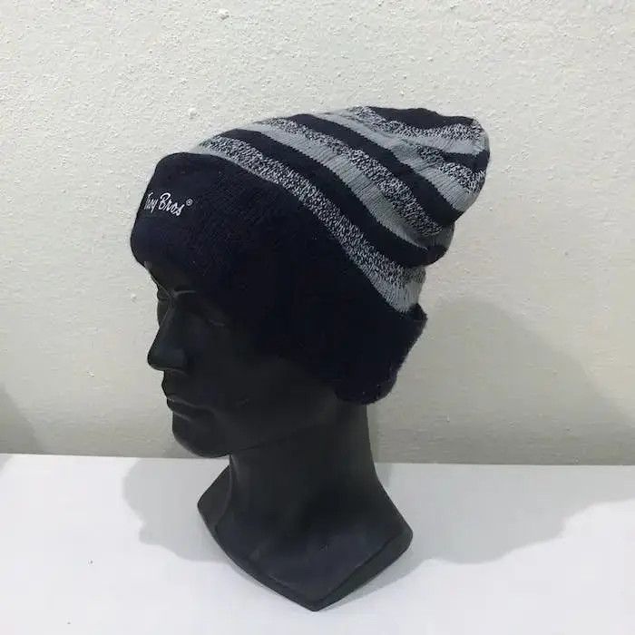 Vintage Troy Bros Stripe Design Beanie Hat Size ONE SIZE - 3 Thumbnail