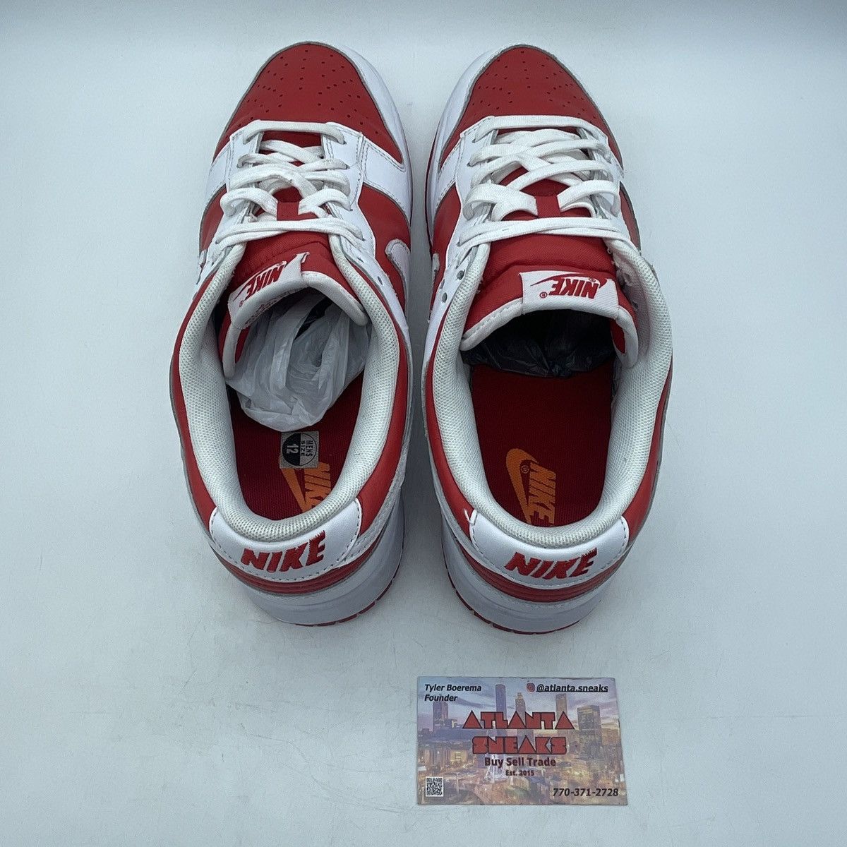 Nike Dunk low championship red Size US 12 / EU 45 - 6 Thumbnail