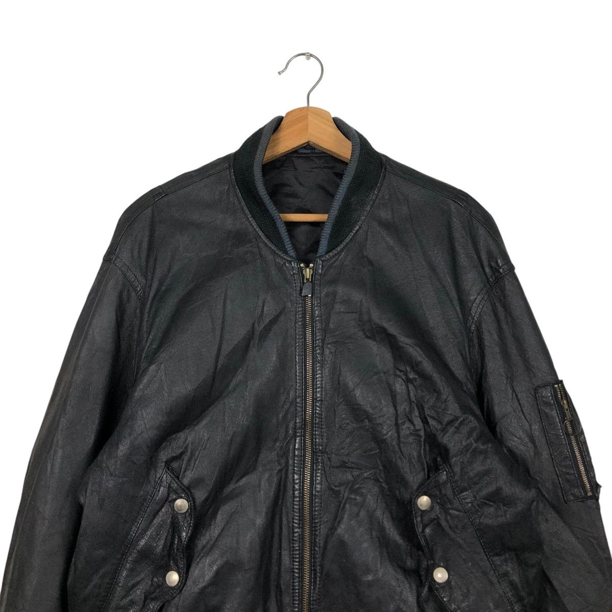 Japanese Brand VINTAGE BIKER LEATHER JACKET BALL INTERNATIONAL ISSEYMIYAKE Size US M / EU 48-50 / 2 - 5 Thumbnail