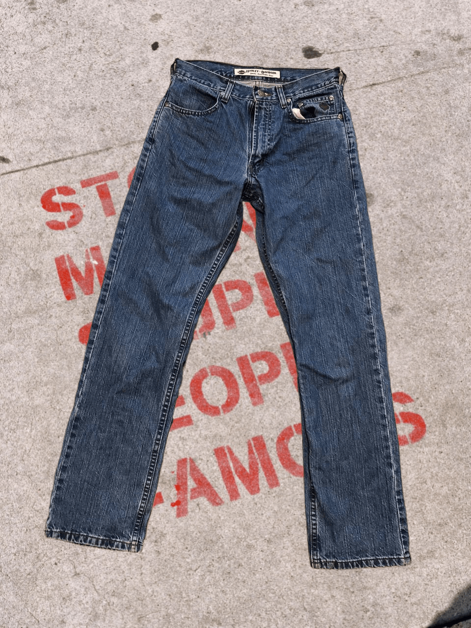 Harley Davidson Vintage Harley Davidson Jeans Size US 28 / EU 44 - 1 Thumbnail