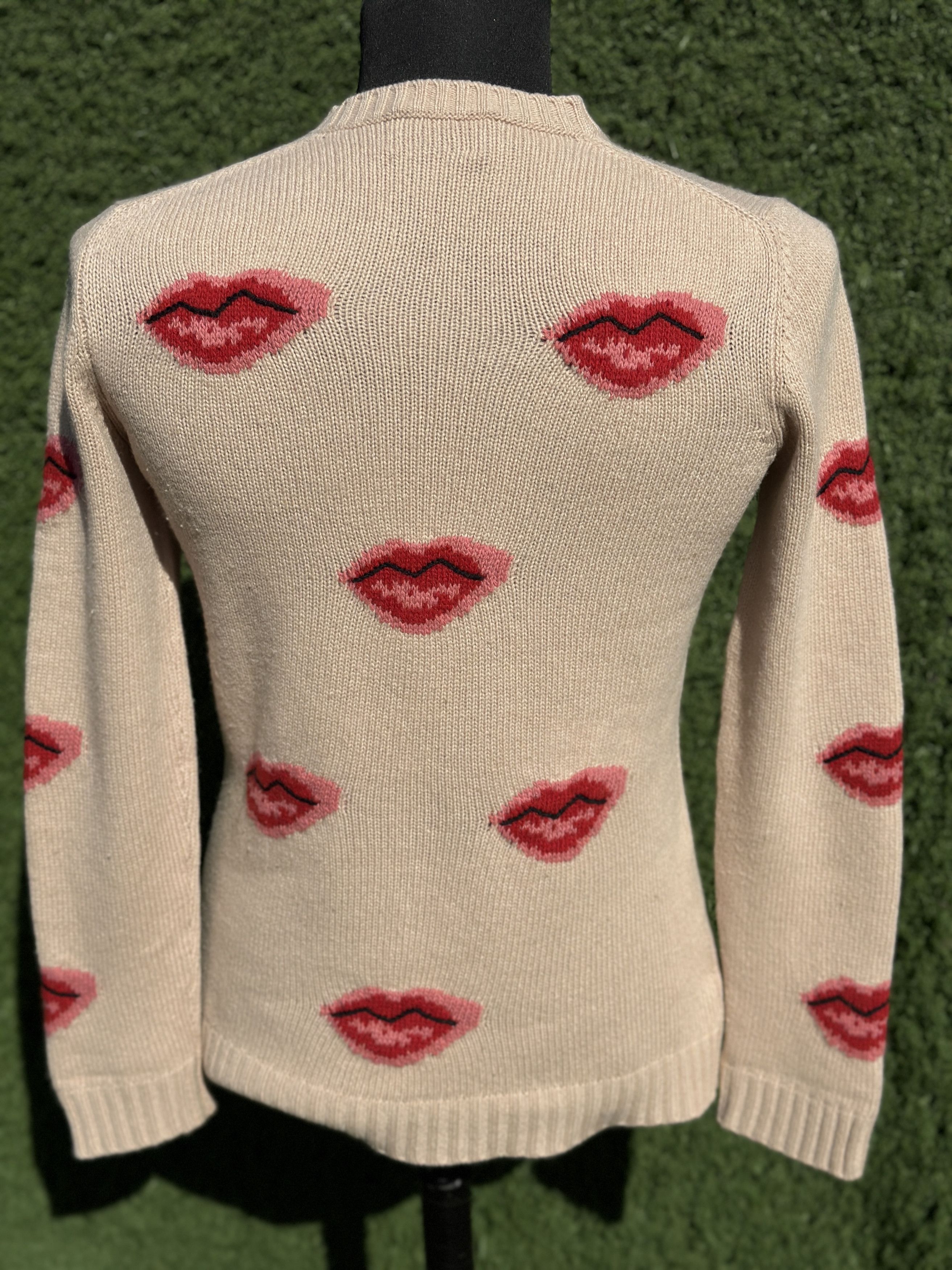 Prada Prada Lips Pattern Wool Cashmere Knit Sweater Size 42 IT Size M / US 6-8 / IT 42-44 - 8 Thumbnail