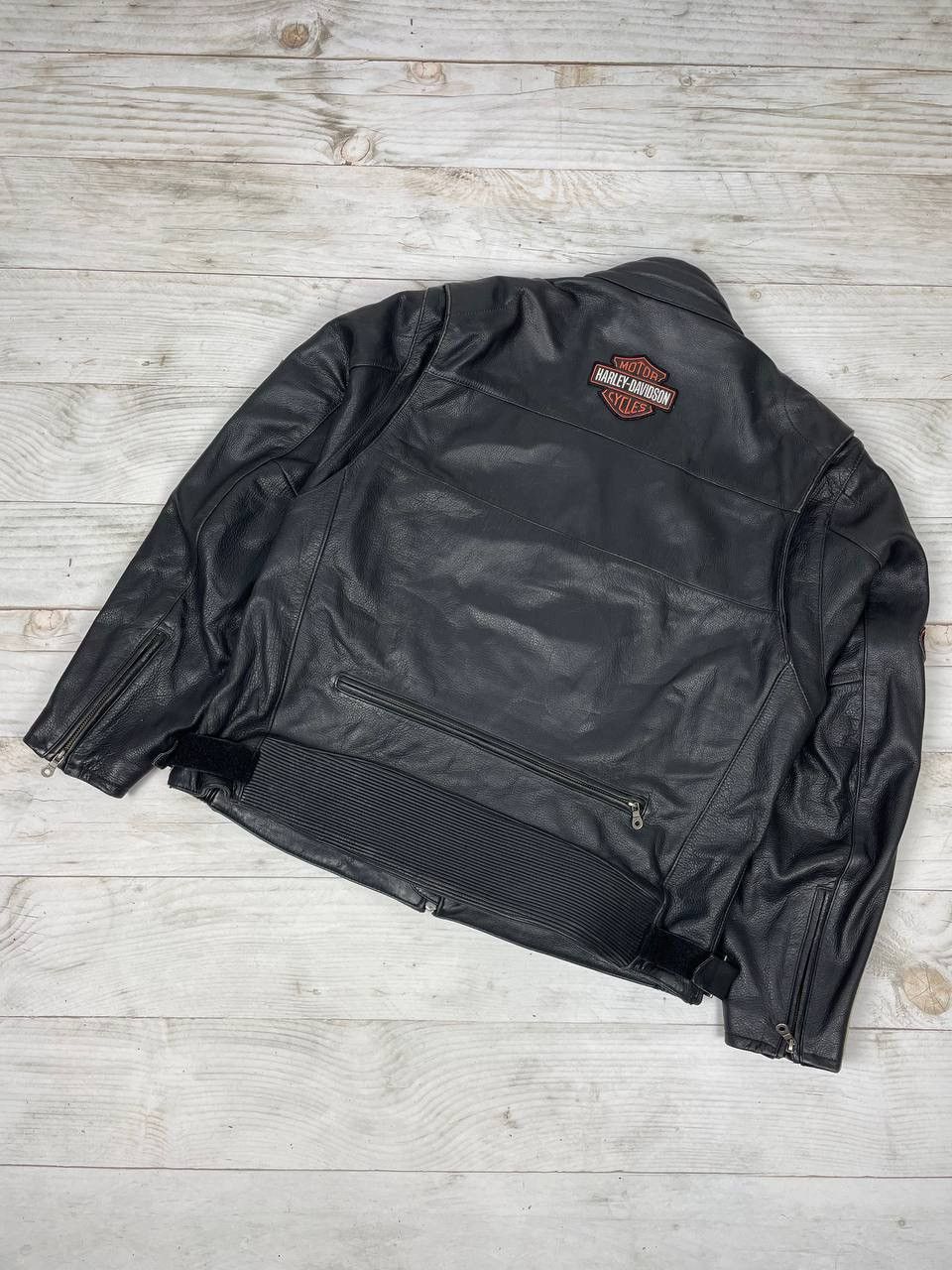 Harley Davidson Vintage Harley Davidson Motorcycle Leather Jacket Biker 90s Size US XXL / EU 58 / 5 - 2 Thumbnail