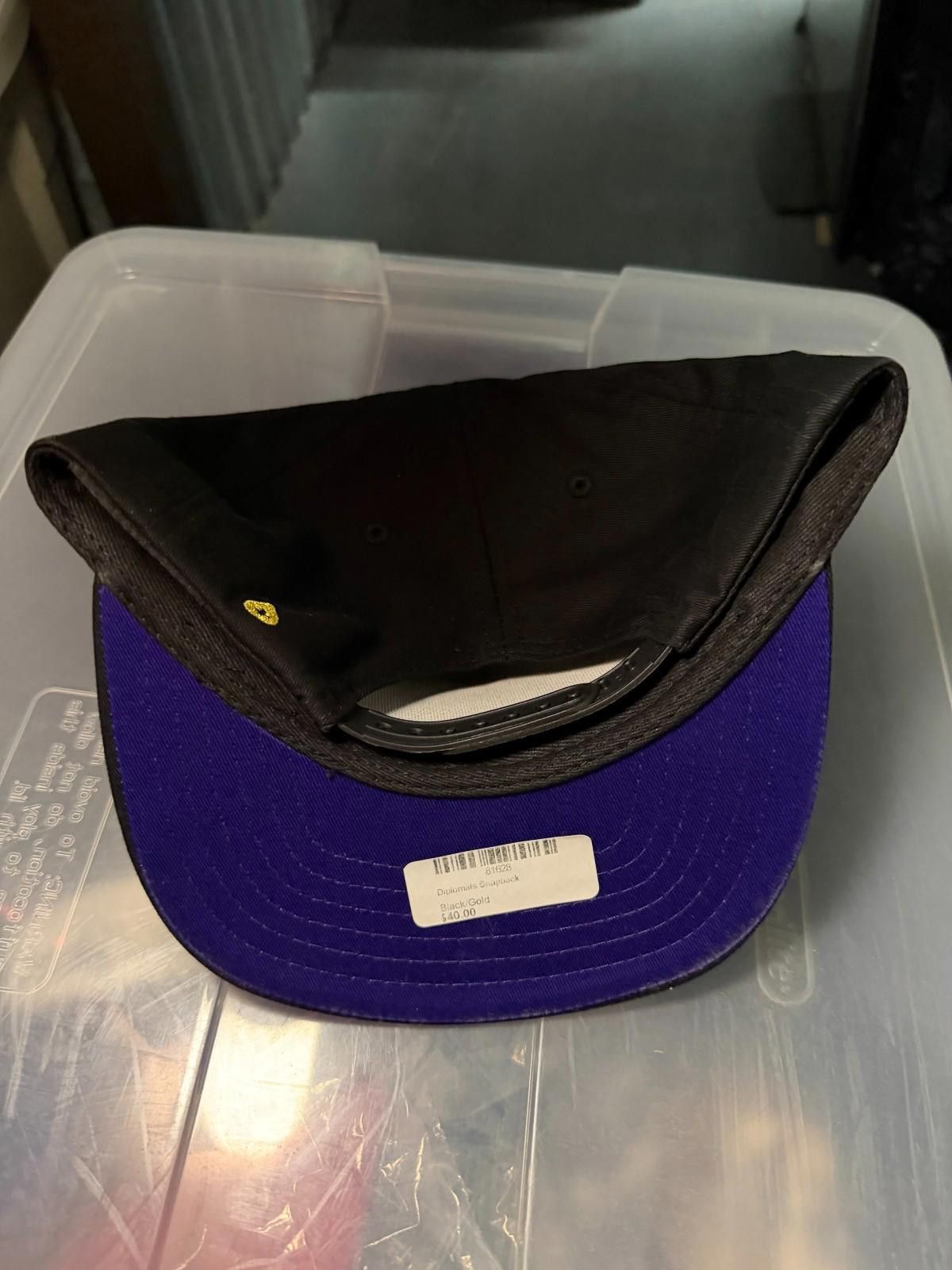 Other Waters And Army Diplomats Hat Cap Snap Back Black Gold Size ONE SIZE - 2 Thumbnail