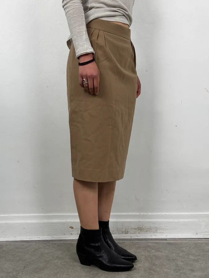 Moschino 2000s Moschino Beige Classy Skirt Size 26" / US 2 / IT 38 - 3 Thumbnail