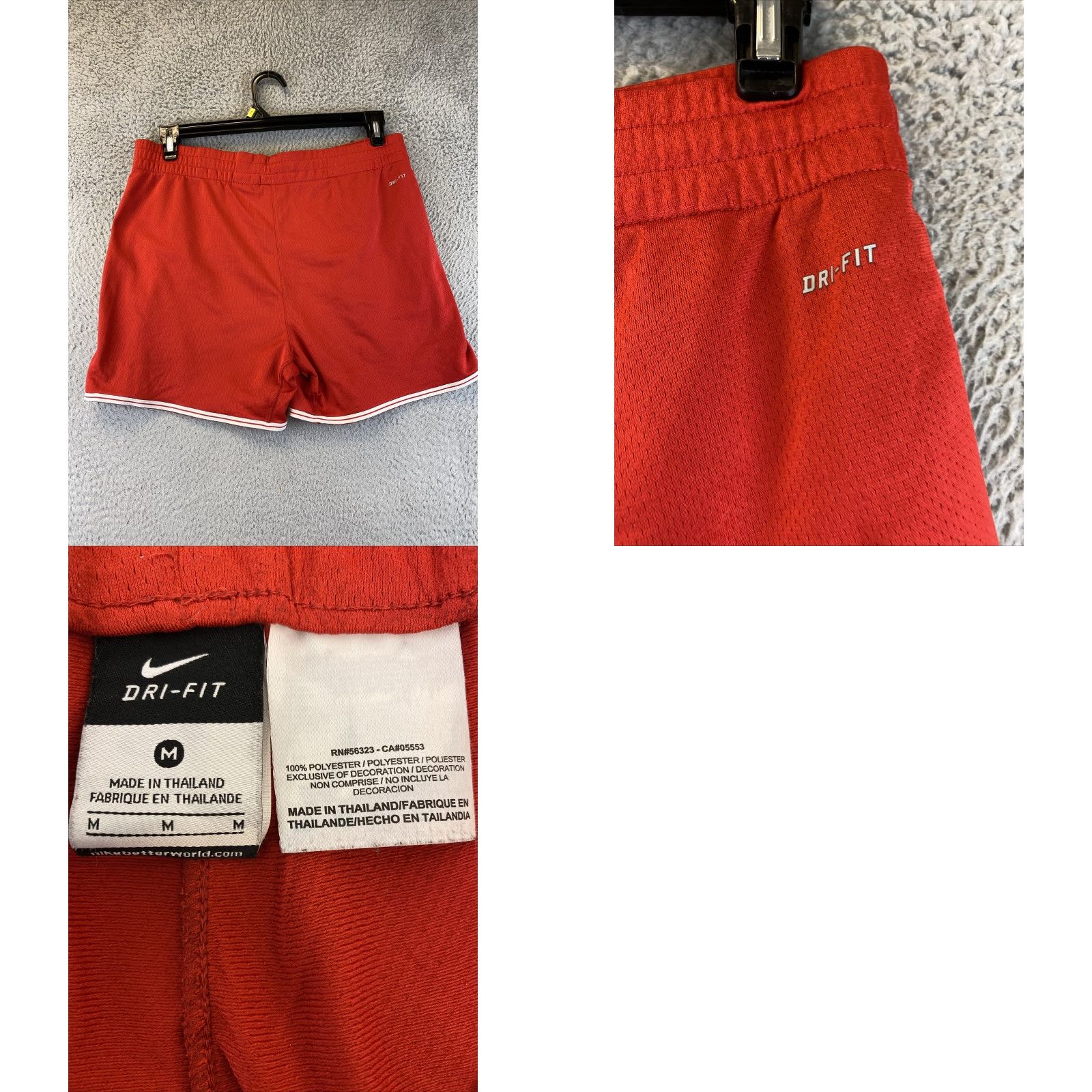 Nike **RED Athletic Running Shorts - NIKE Women's Size M** User: **Red Athletic Running Shorts - Nike Women's Size M** Size 33" - 8 Thumbnail