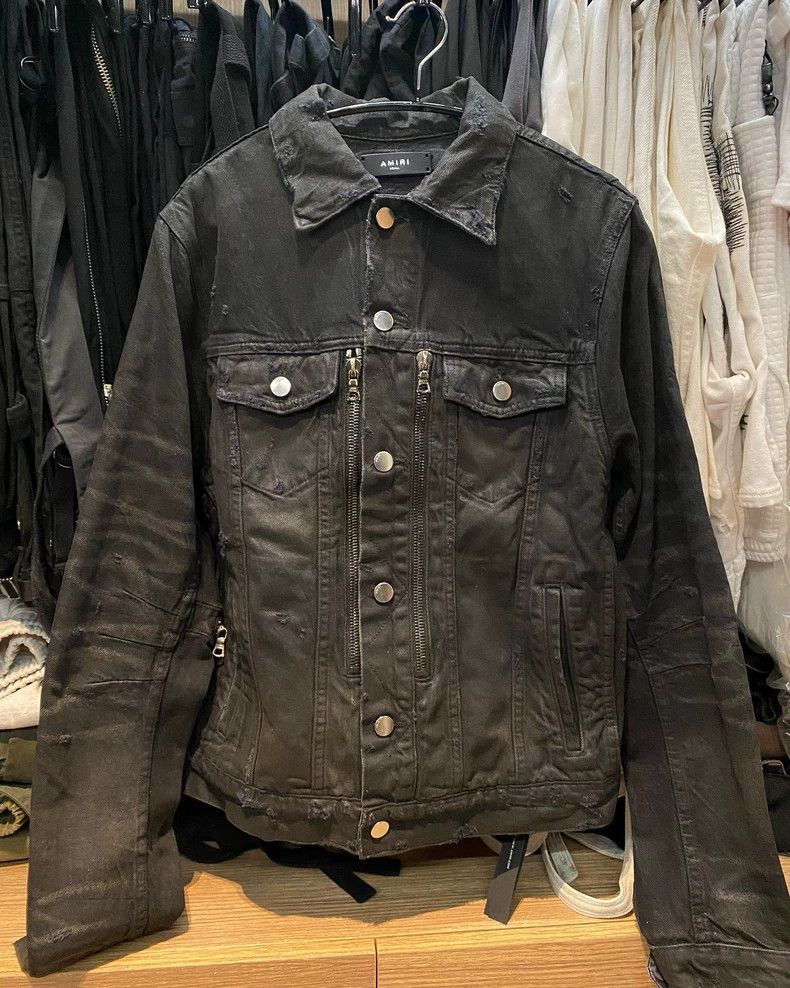 Amiri Amiri Washed black MX2 denim jacket 2502-Nextarrow Size US S / EU 44-46 / 1 - 1 Thumbnail