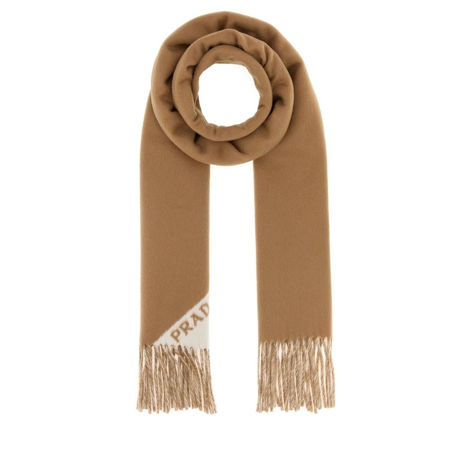 Prada PRADA Camel Cashmere Scarf Camel Scarf New & Authentic Size ONE SIZE - 1 Thumbnail
