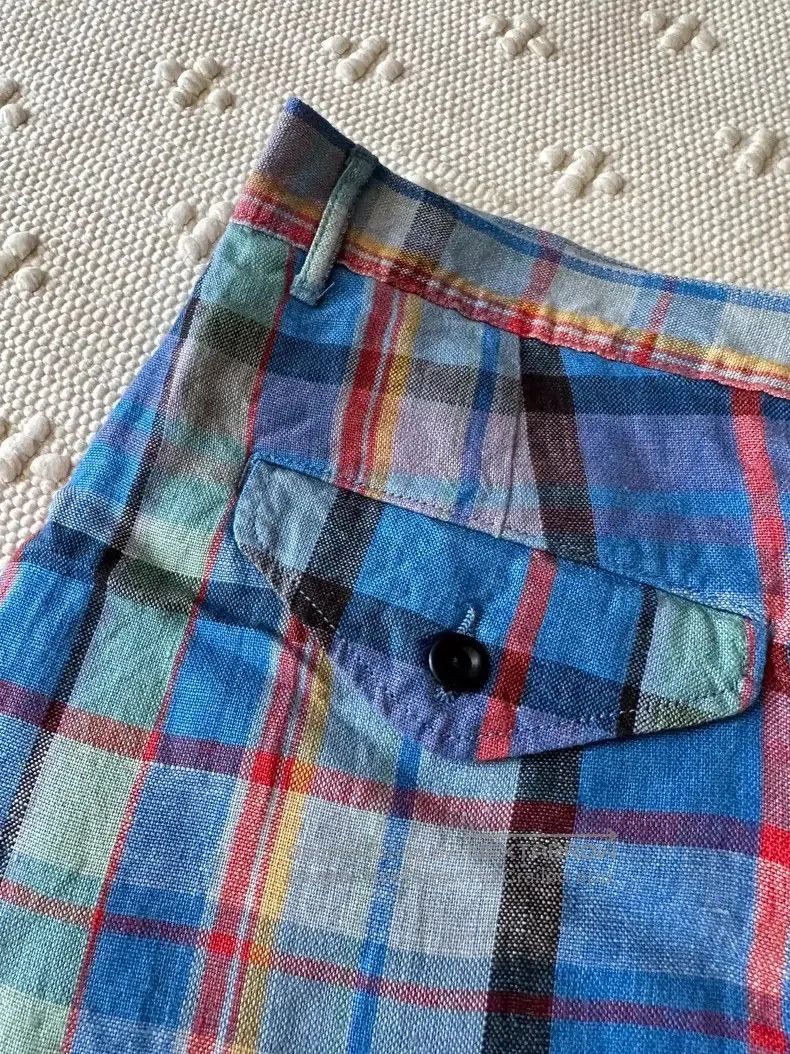 Kapital Kapital Plaid Casual Linen Shorts Size US 30 / EU 46 - 5 Thumbnail