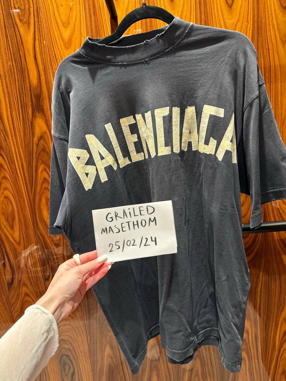 Balenciaga Tape Type Medium Fit T-shirt Balenciaga Tape Type Medium Fit T-shirt
