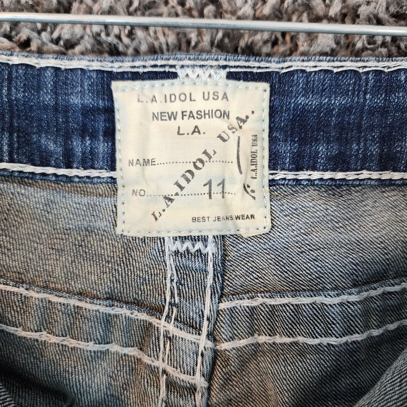 Vintage L.A. Idol Capri Jeans Womens Size 11 Blue Heavy Stitch Size 32" / US 10 / IT 46 - 3 Thumbnail