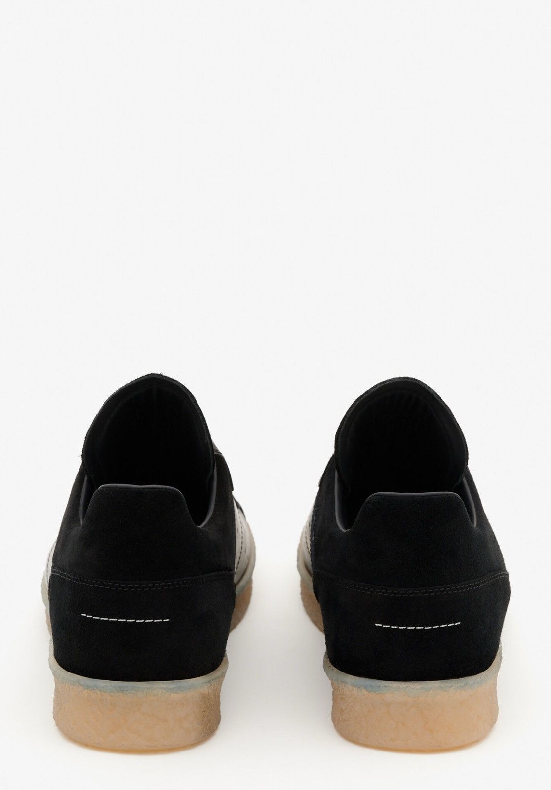 Other Last Size Maison Margiela MM6 Court Black Leather Sneakers Size US 13 / EU 46 - 3 Thumbnail