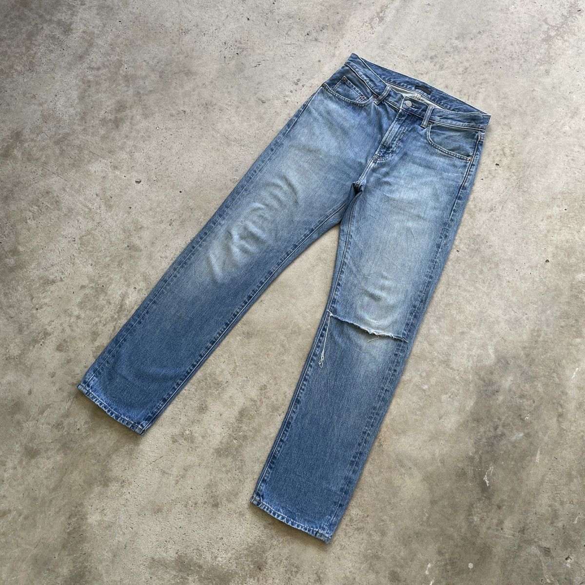 Japanese Brand × Jean W31💥 Vintage Japanese Distressed Jeans Ripped Faded Pants Size US 31 - 2 Thumbnail