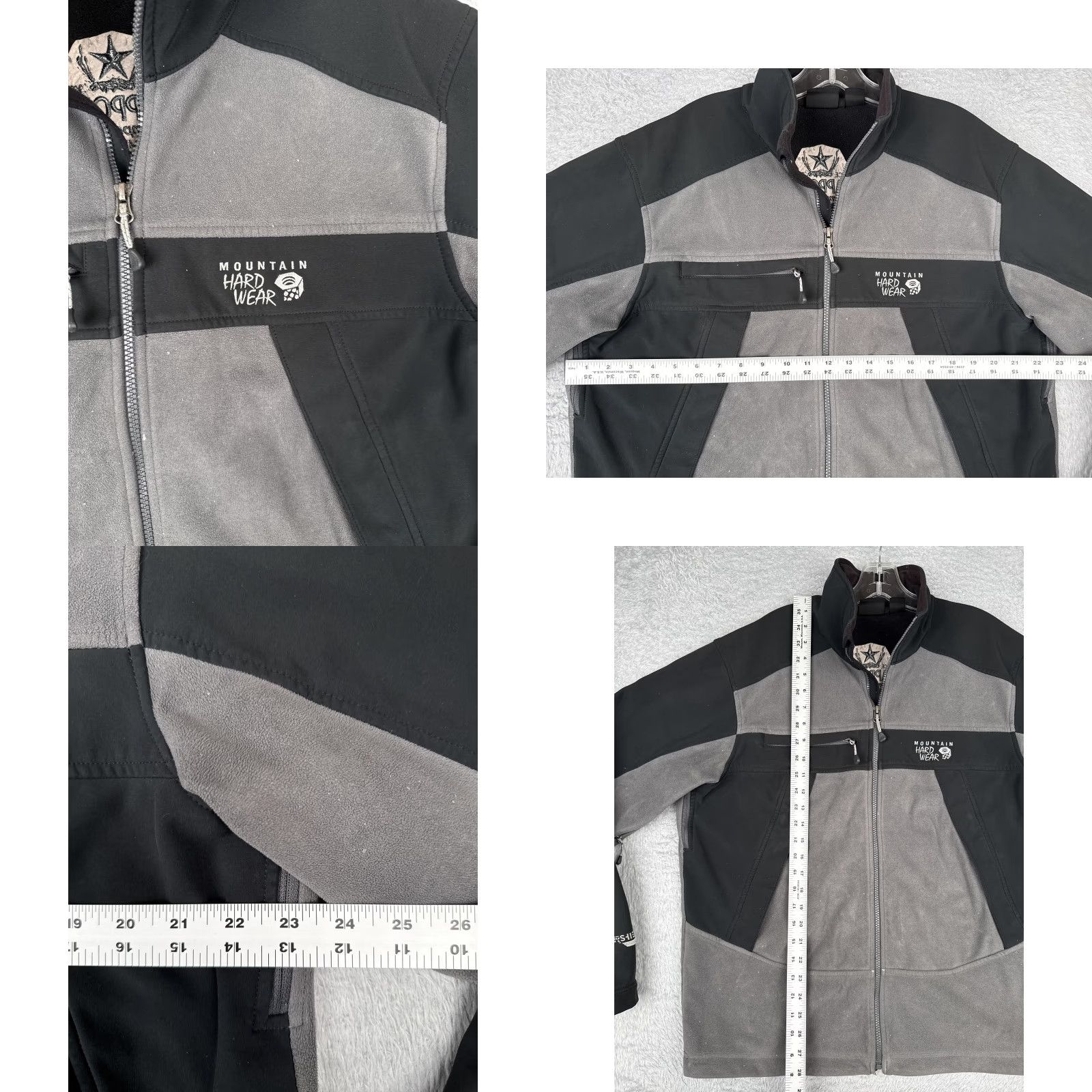 Mountain Hardwear Mountain Hardwear Jacket Mens Large Gray Black Fleece Softshell Sapporo Beer Size US L / EU 52-54 / 3 - 8 Thumbnail