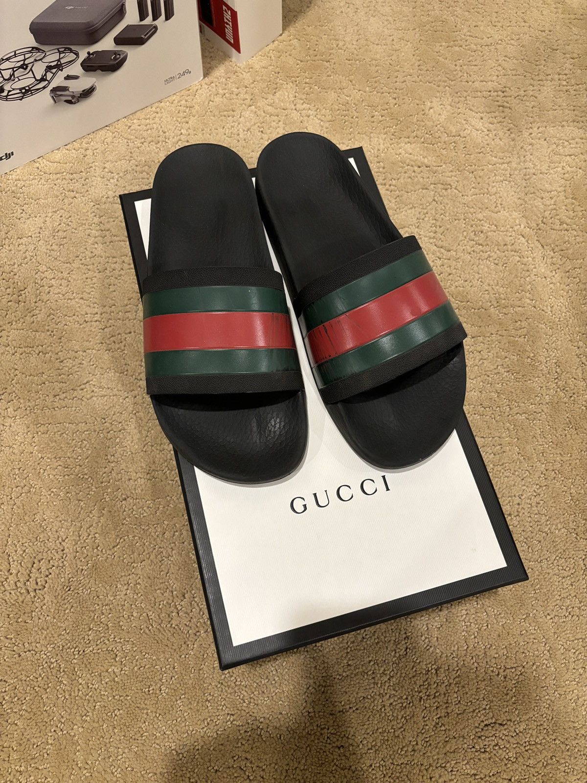 Gucci Gucci Slides Mens Size 9 Size US 9 / EU 42 - 1 Thumbnail