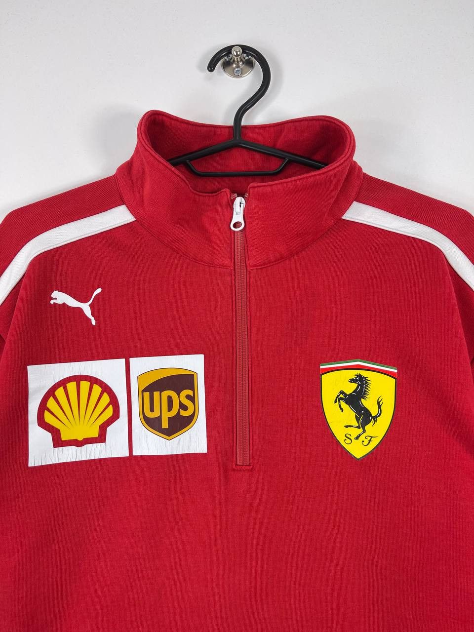 Puma Puma Ferrari F1 Team Pullover Half Zip Sweatshirt Sz L Size US M / EU 48-50 / 2 - 5 Thumbnail