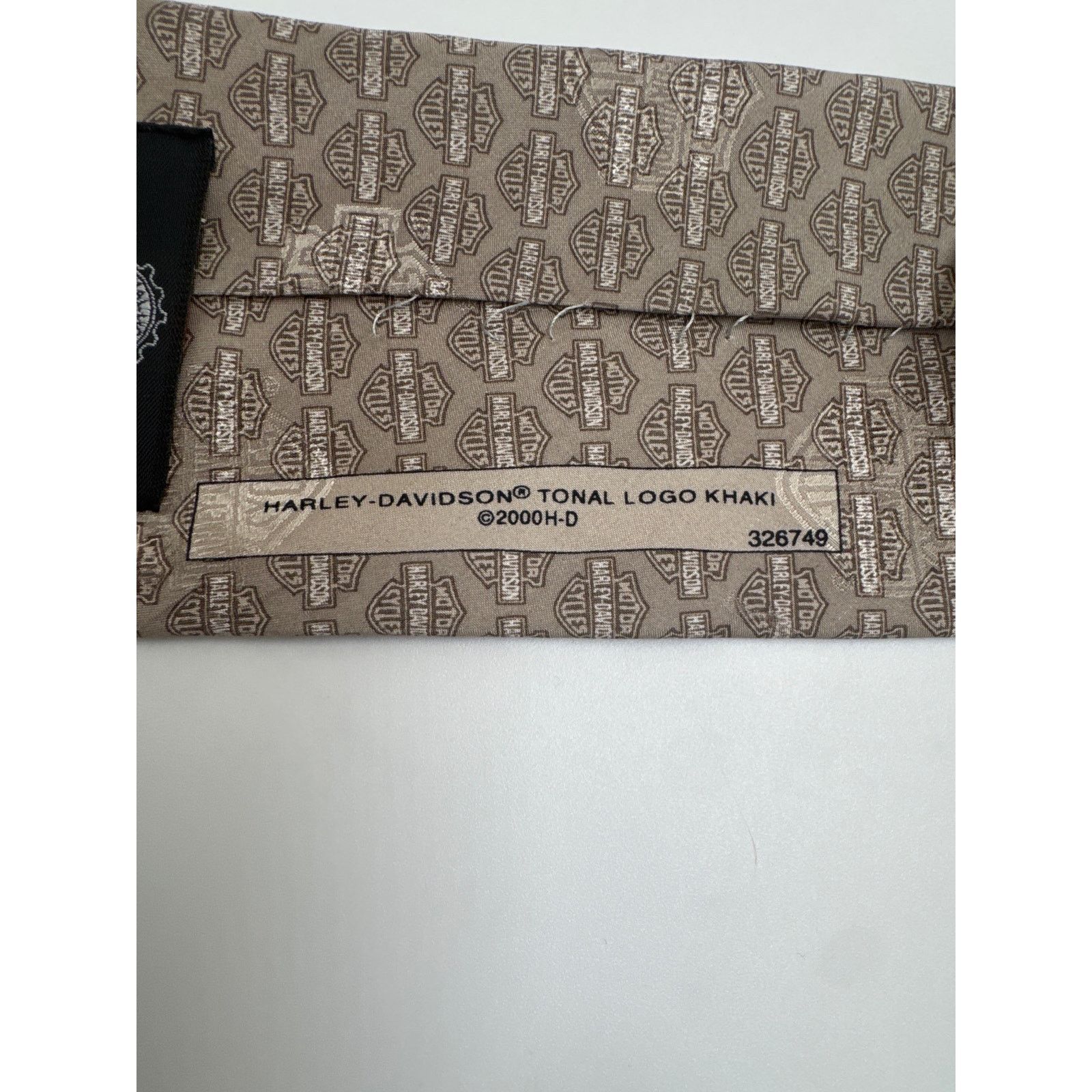 Harley Davidson Harley Davidson Silk Necktie Tonal Logo Ralph Marlin & Co. Size ONE SIZE - 5 Thumbnail