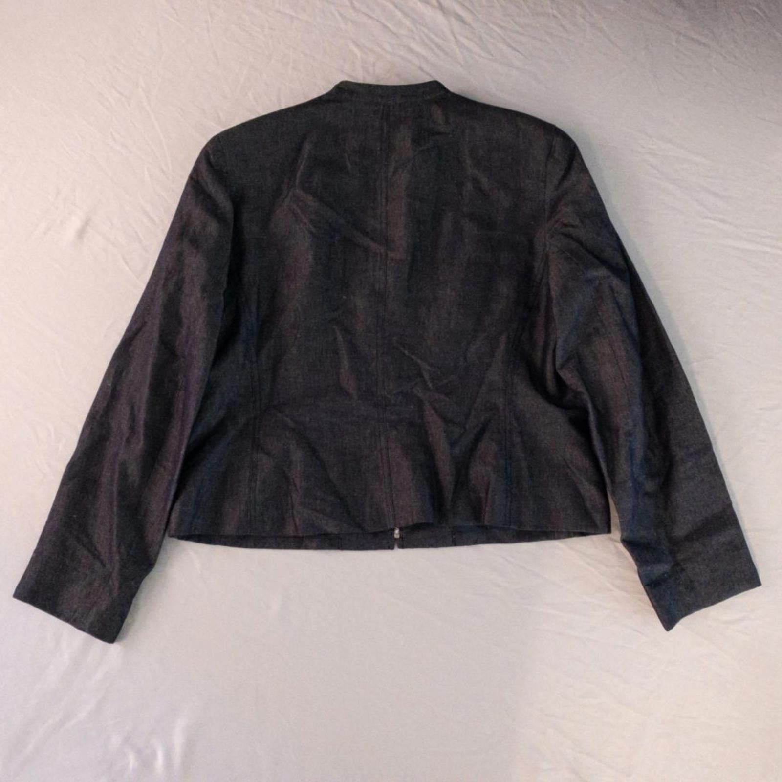 Jones New York Jones New York Vintage Blue Solid Jacket Womens 14 Size L / US 10 / IT 46 - 8 Thumbnail