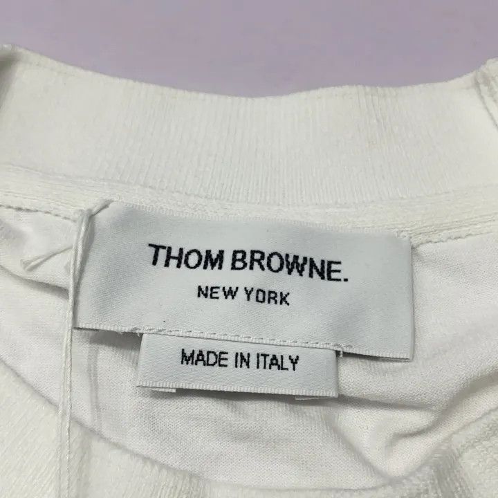 Thom Browne Thom Browne Pocket Short Sleeve T-shirt White -2507 Size US M / EU 48-50 / 2 - 1 Thumbnail
